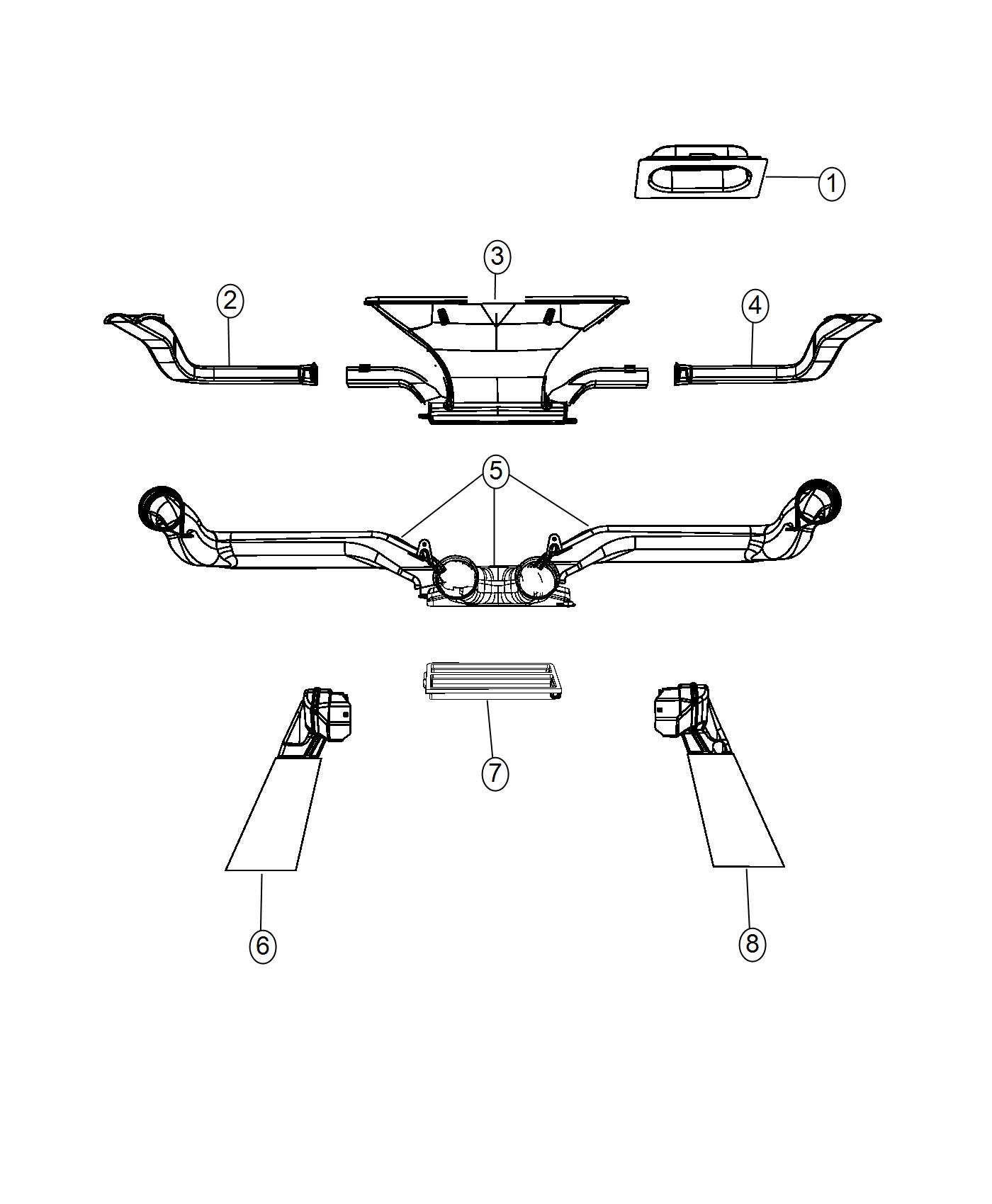 Diagram Ducts. for your 2000 Chrysler 300  M 