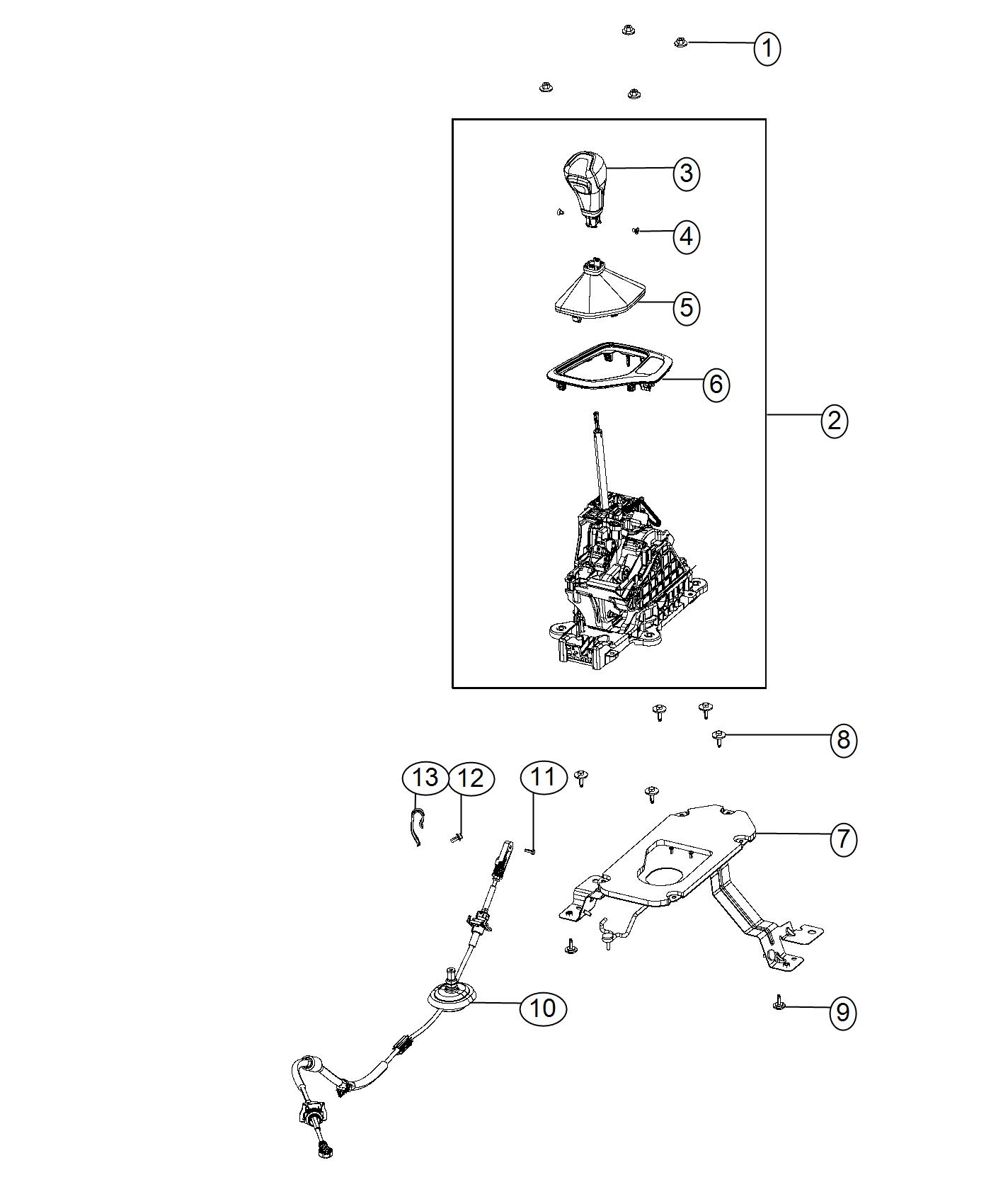 Diagram Gearshift Controls. for your 2017 Ram 1500  LARAMIE QUAD CAB 