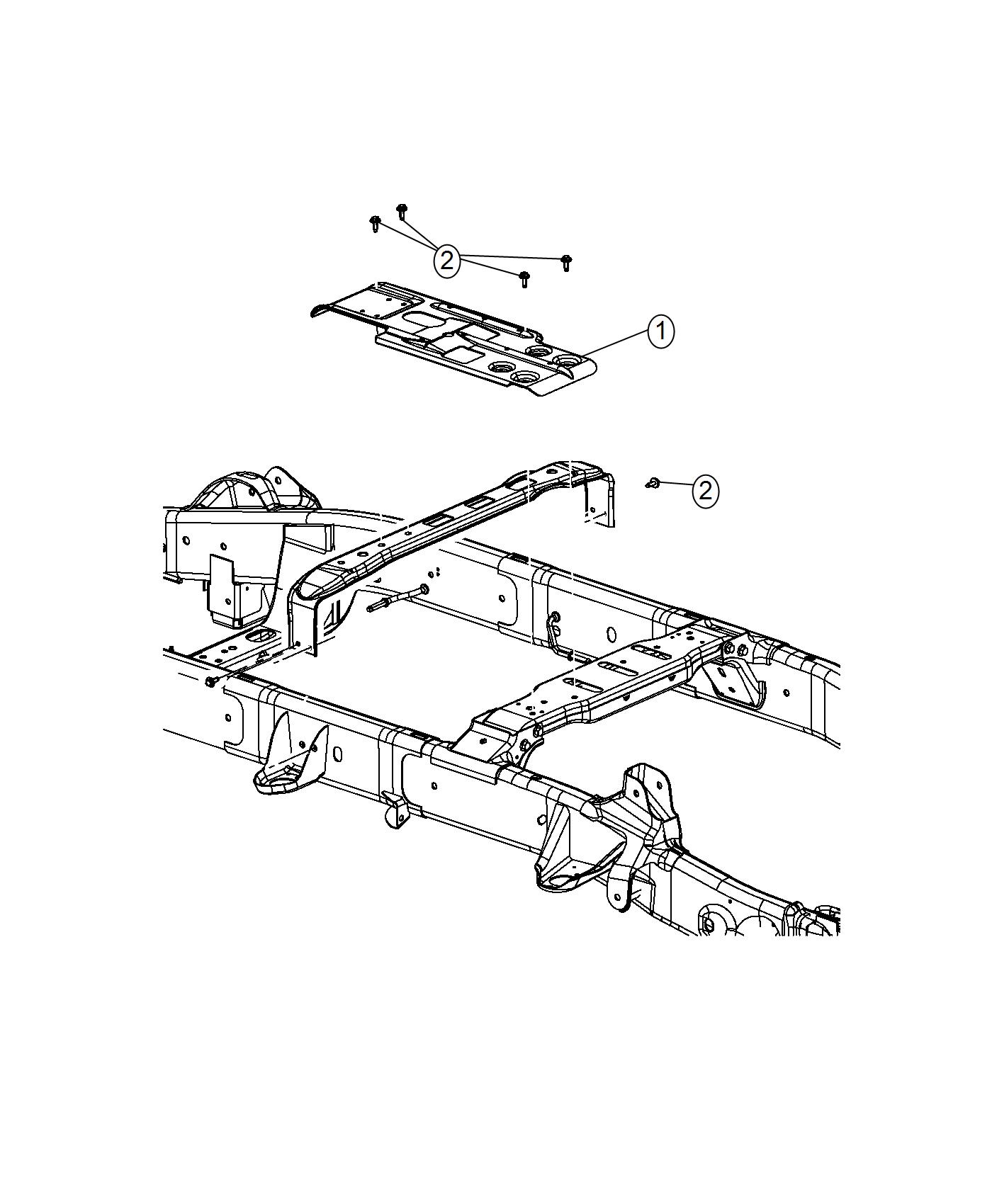 Diagram Under Body Plates And Shields. for your 2016 Ram 3500   