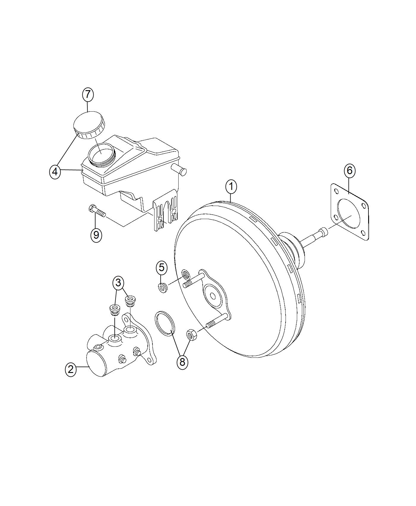 Diagram Master Cylinder. for your 2000 Chrysler 300  M 