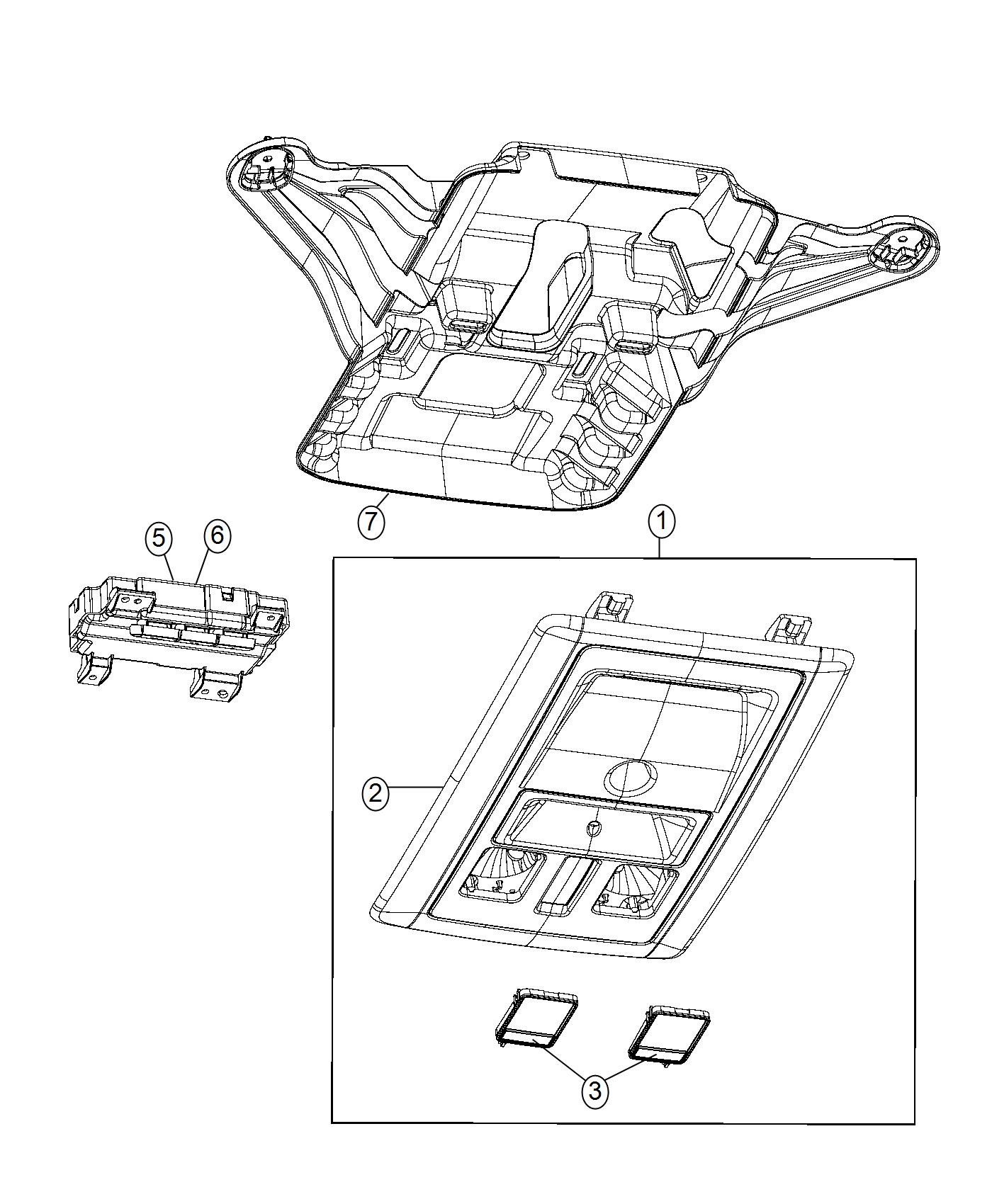 Diagram Overhead Console. for your Jeep