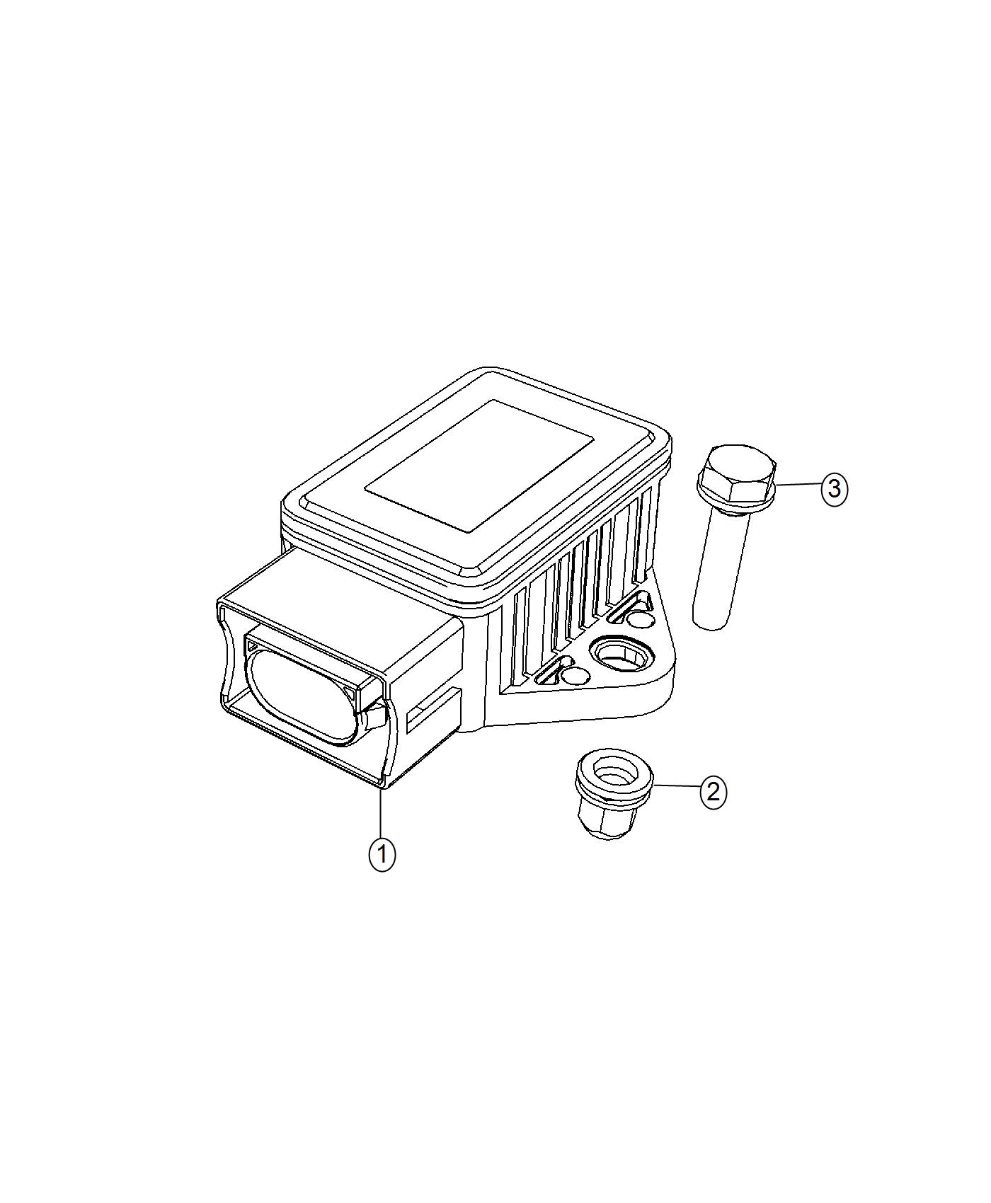 Full size assembly image of Sensors Steering and Suspension. (1/1)