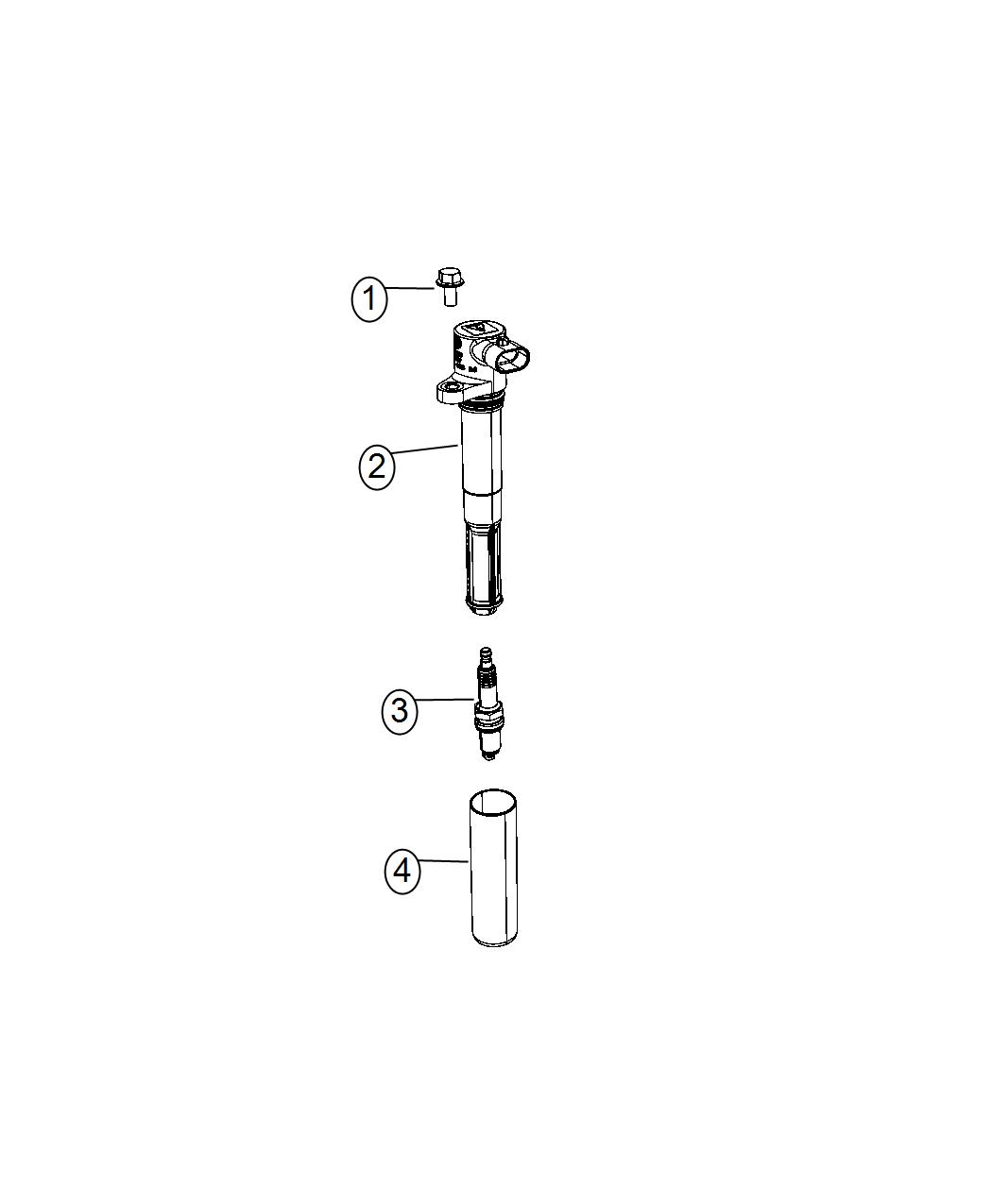 Diagram Spark Plugs, Ignition Wires, Ignition Coil. for your Ram