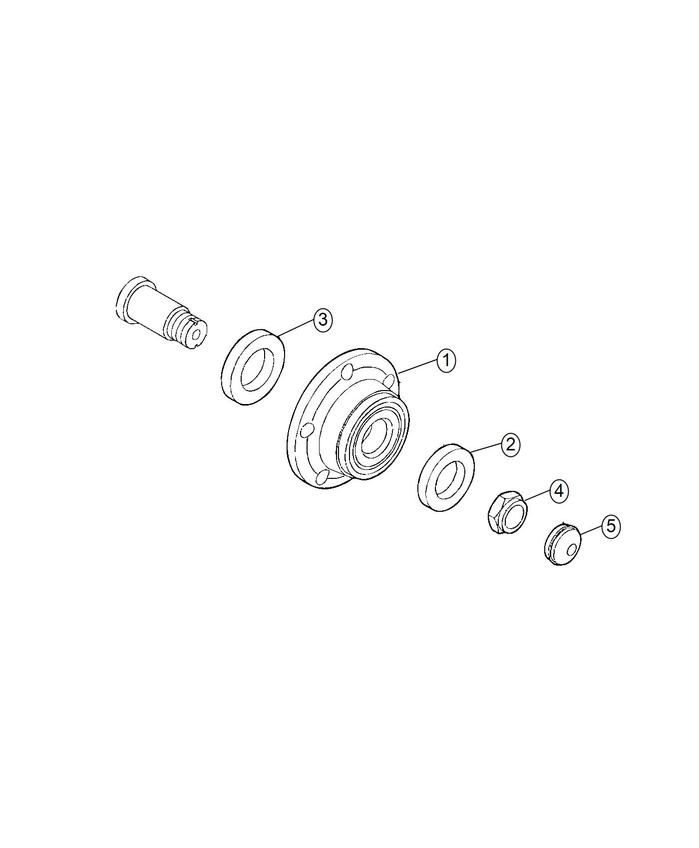 Diagram Rear Hub and Bearing. for your 2007 Ram 1500   