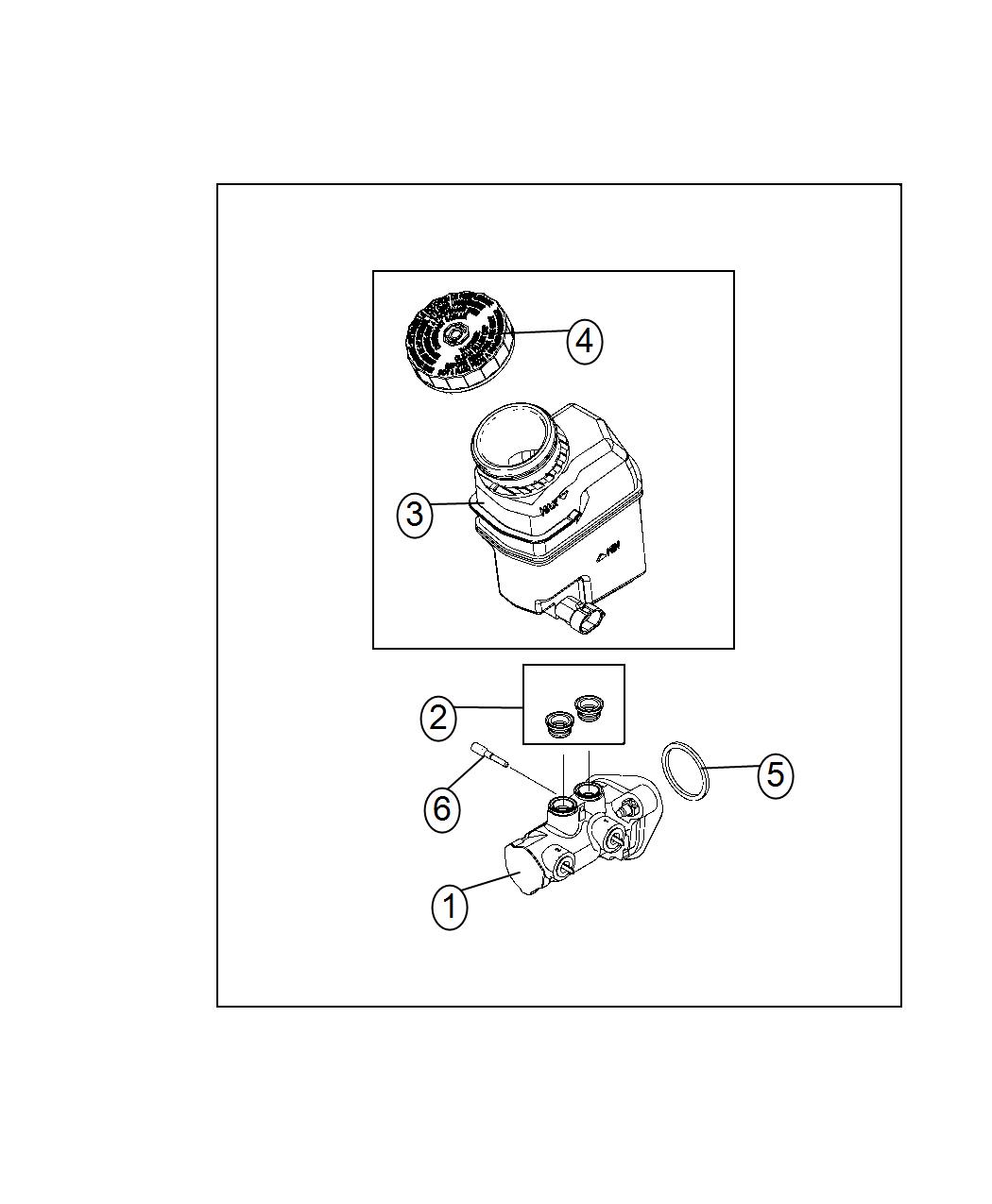 Diagram Master Cylinder. for your 2000 Chrysler 300  M 