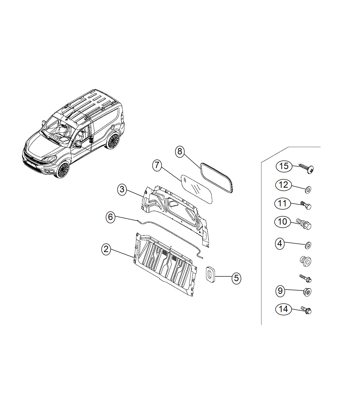 Diagram Partition Panel. for your Ram ProMaster City  