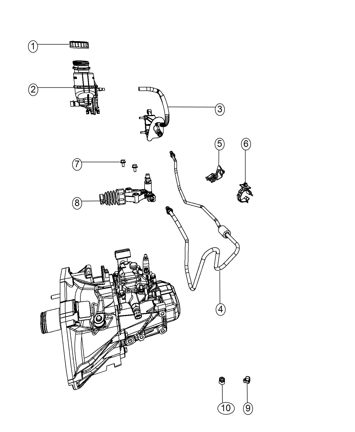 Diagram Controls,Hydraulic Clutch. for your Fiat 500  