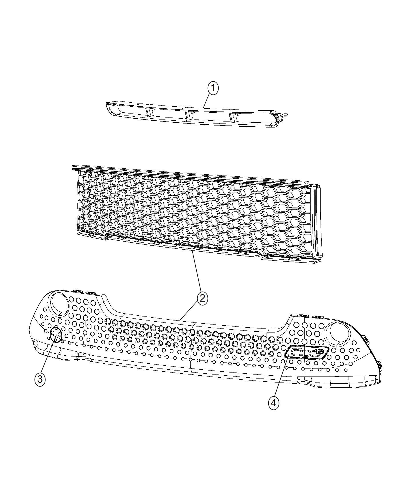 Diagram Grilles And Related Items. for your Fiat 500E  