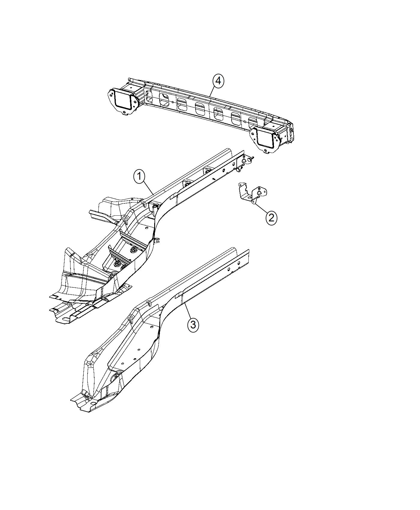 Diagram Frame, Rear. for your Chrysler 300  M