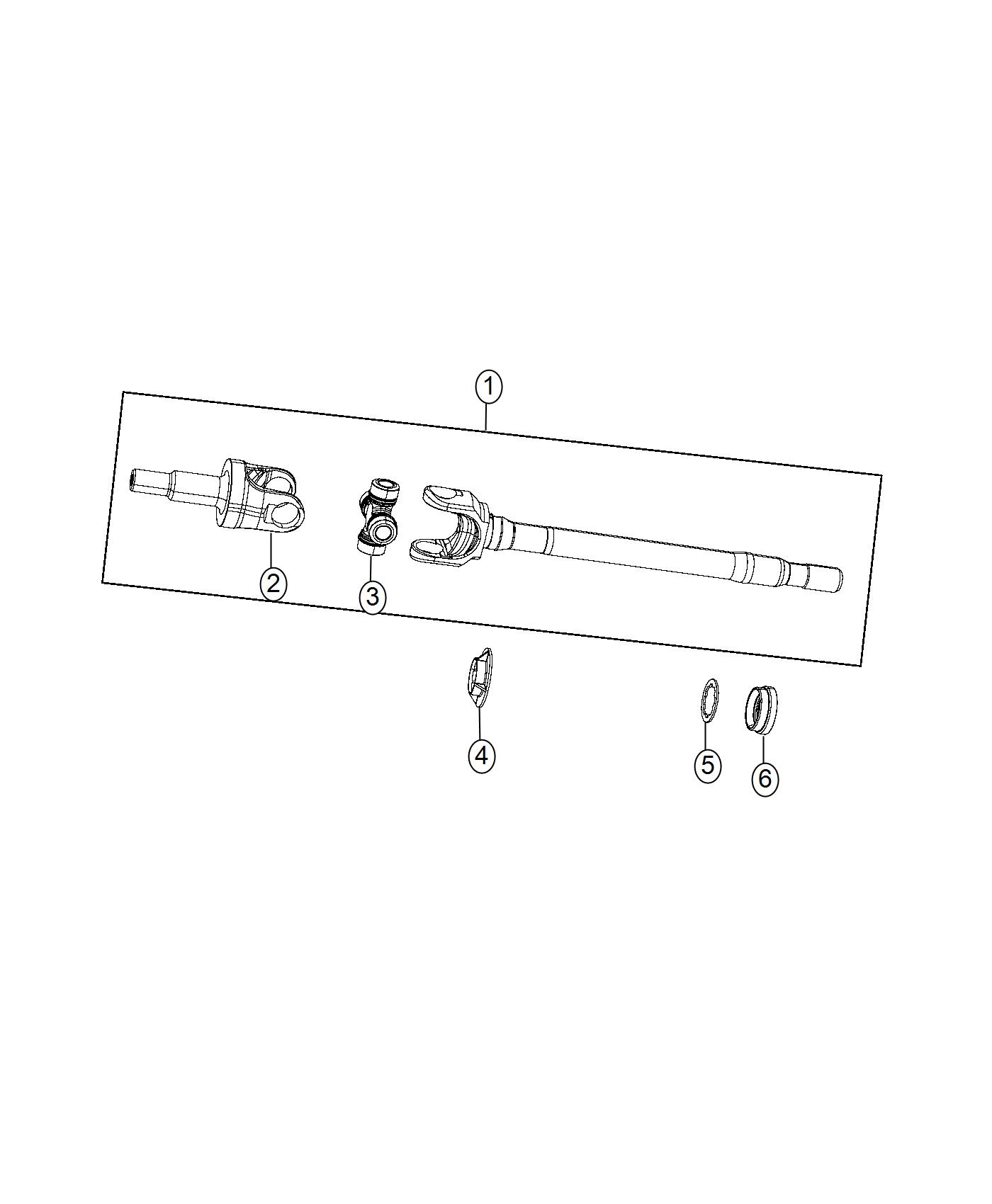 Diagram Shaft, Axle. for your Jeep Wrangler  