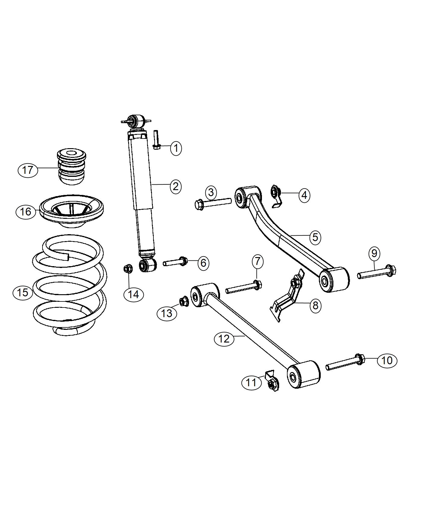 Diagram Suspension, Rear. for your 2001 Chrysler 300  M 