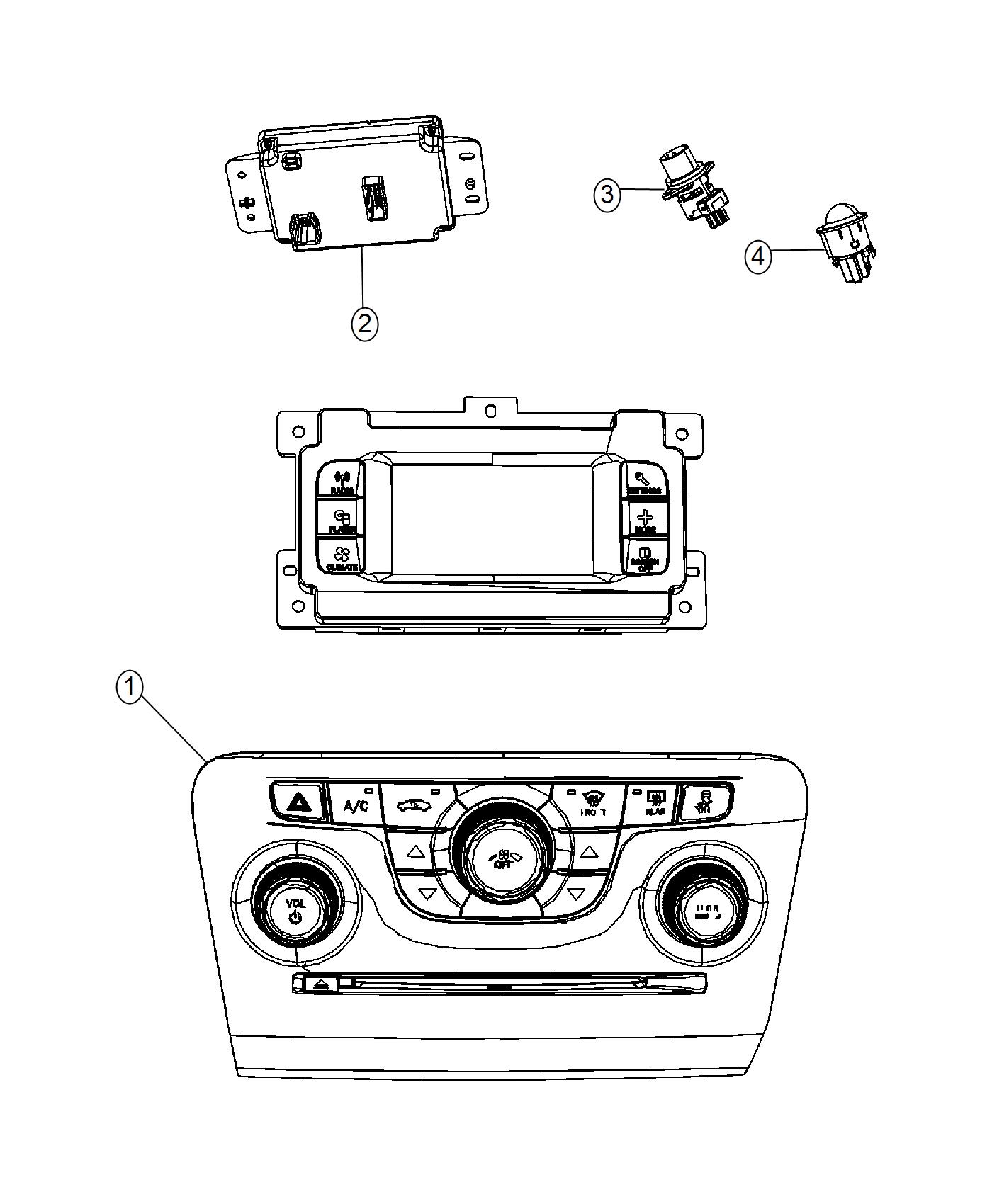 Diagram A/C and Heater Controls. for your Dodge Charger  