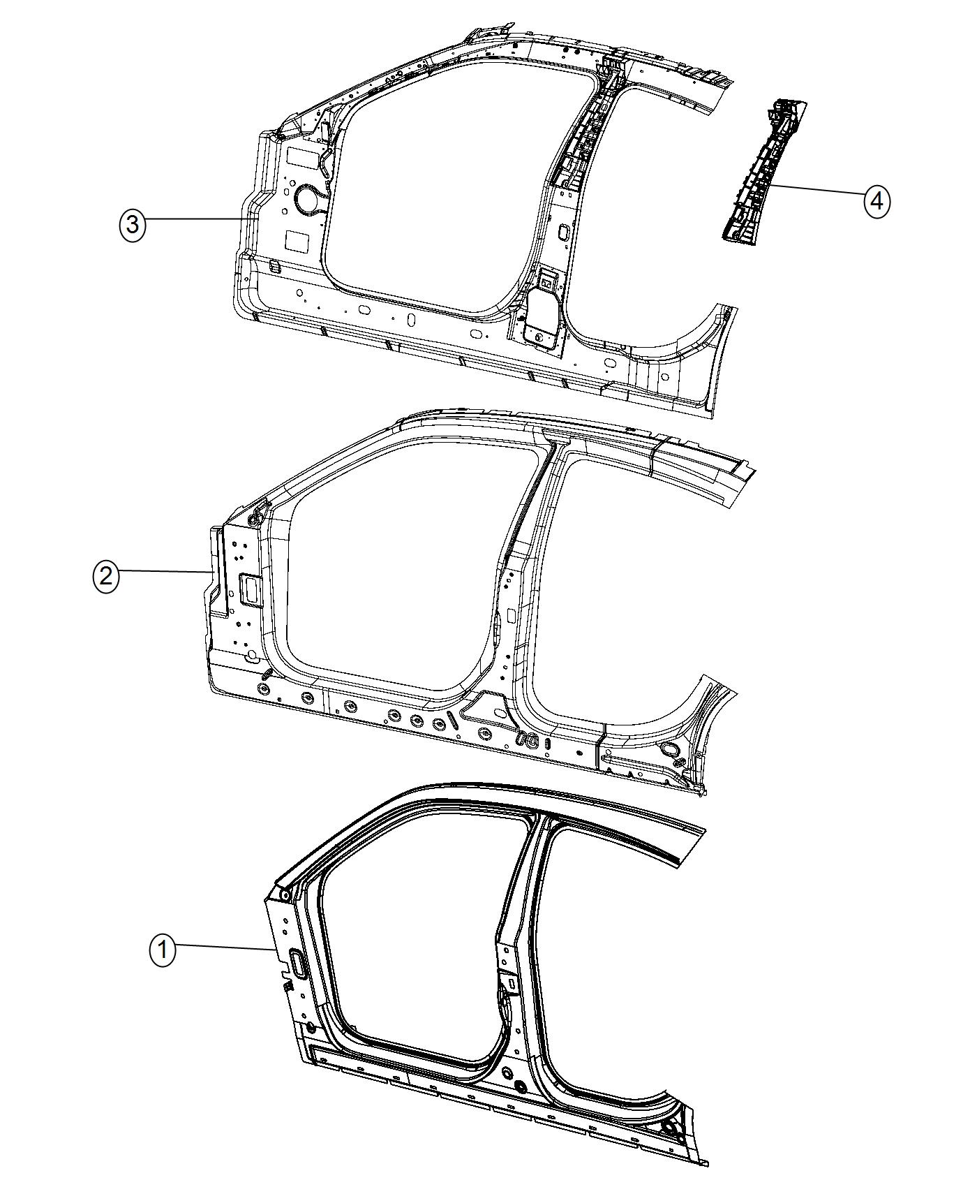 Diagram Front Aperture Panel. for your Dodge