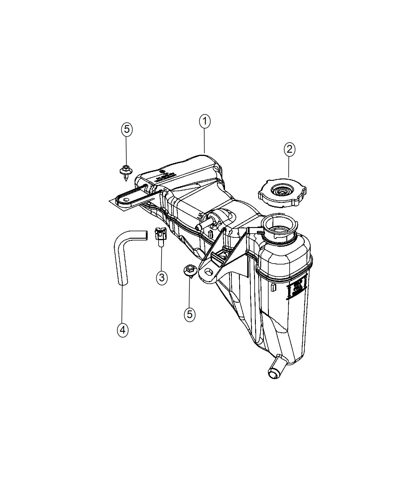 Diagram Coolant Recovery Bottle. for your Chrysler