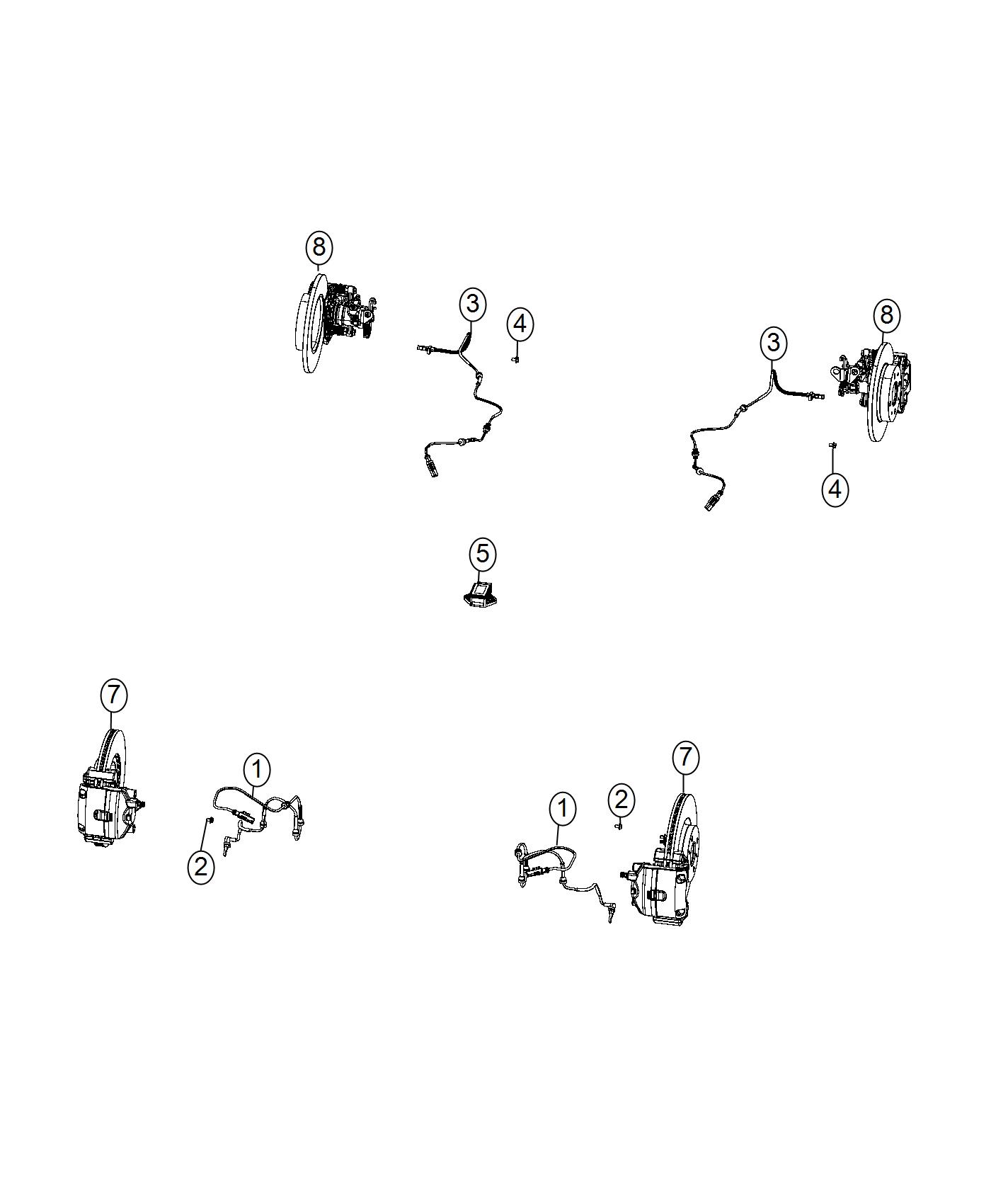 Sensors, ABS Brake. Diagram