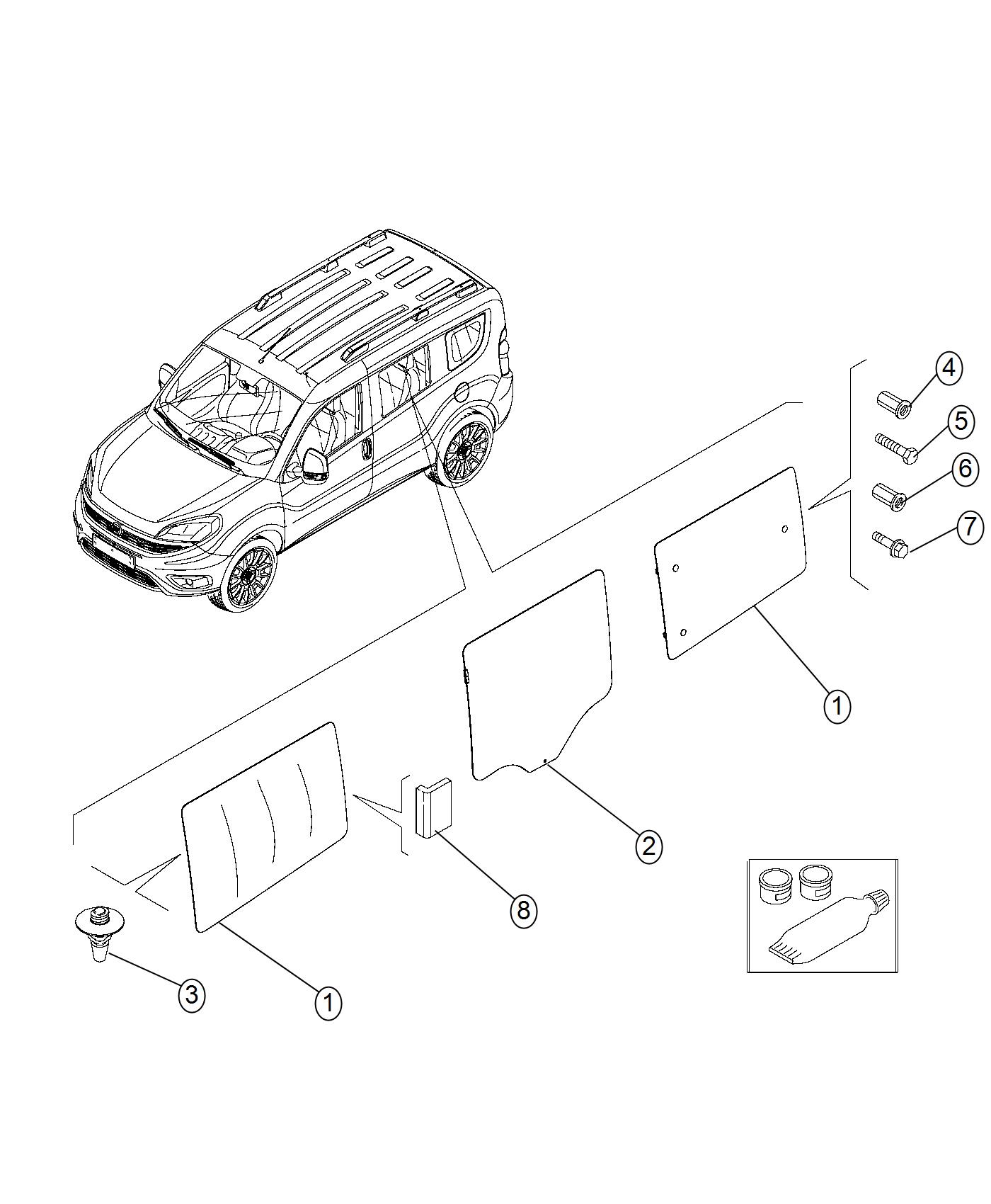 Diagram Sliding Doors. for your Chrysler 300  M