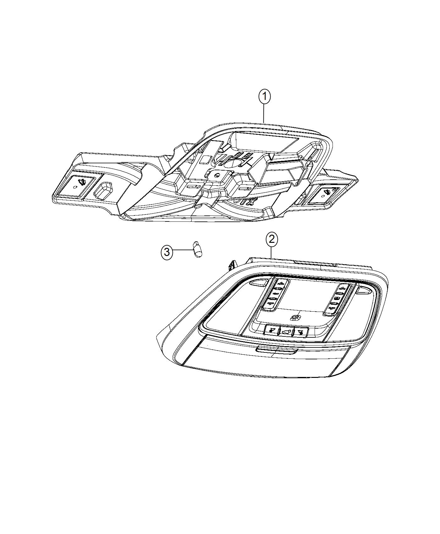 Diagram Overhead Console. for your Dodge Charger  