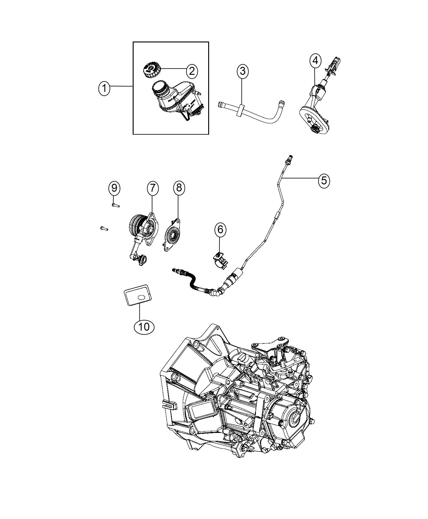 Diagram Controls, Hydraulic Clutch. for your 2004 Chrysler 300  M 