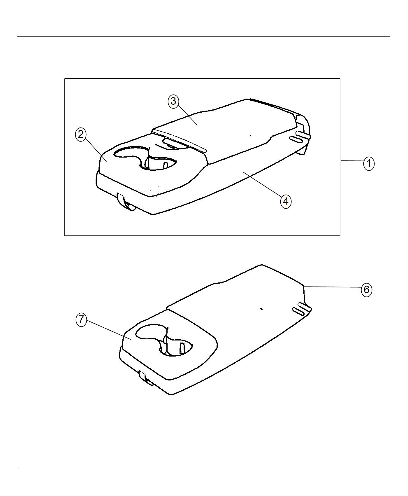 Diagram Rear Seat - Armrest. for your 2000 Chrysler 300  M 