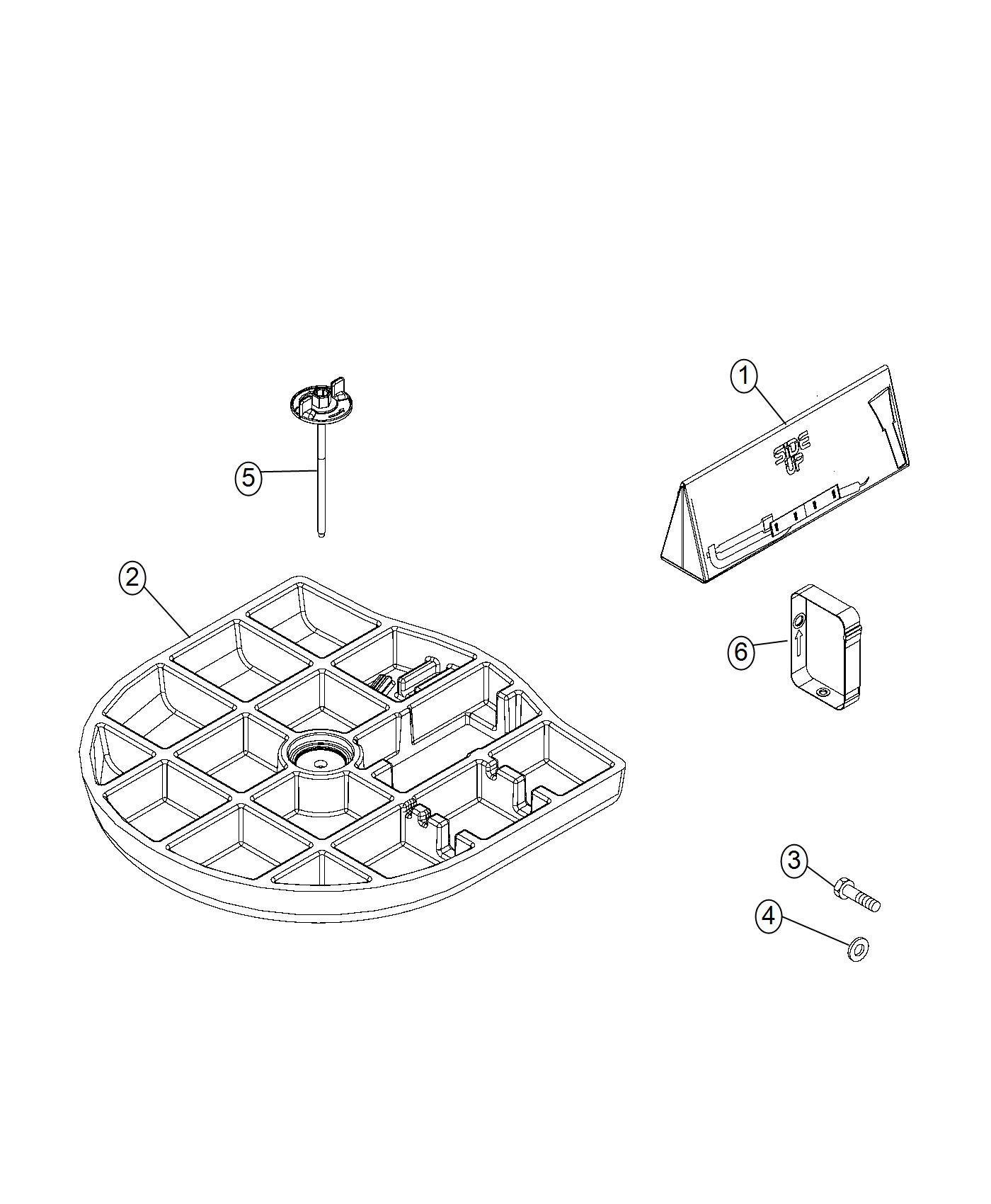 Diagram Spare Wheel Stowage. for your 2022 Jeep Wagoneer   