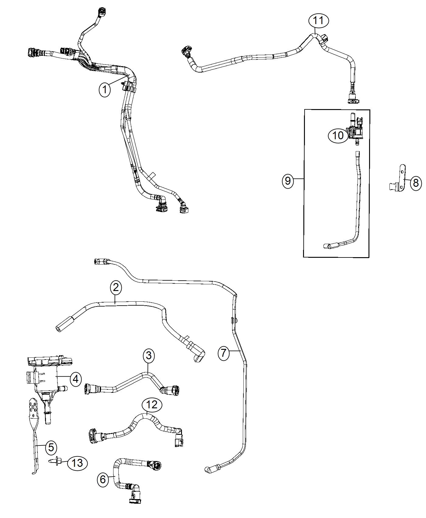 Diagram Emission Control Vacuum Harness. for your Chrysler