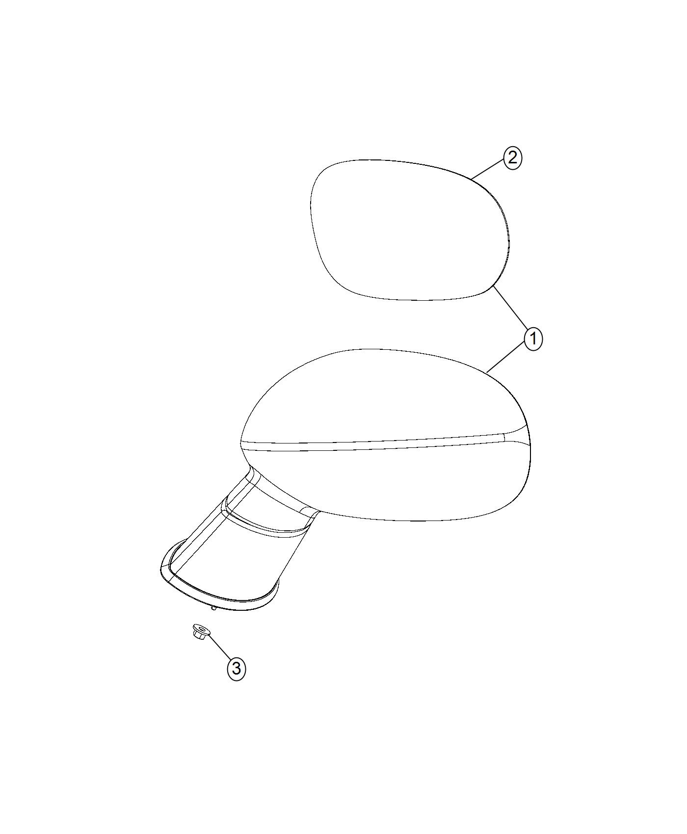 Diagram Exterior Mirror. for your Chrysler