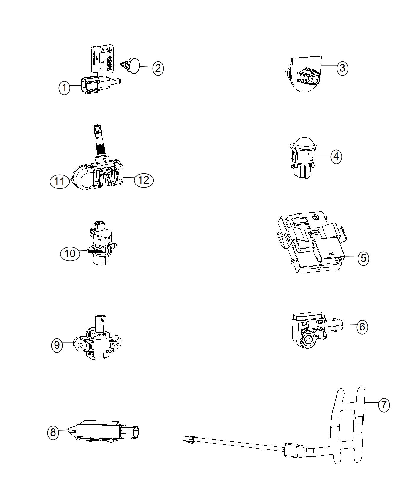 Diagram Body, Sensors. for your Dodge Charger  