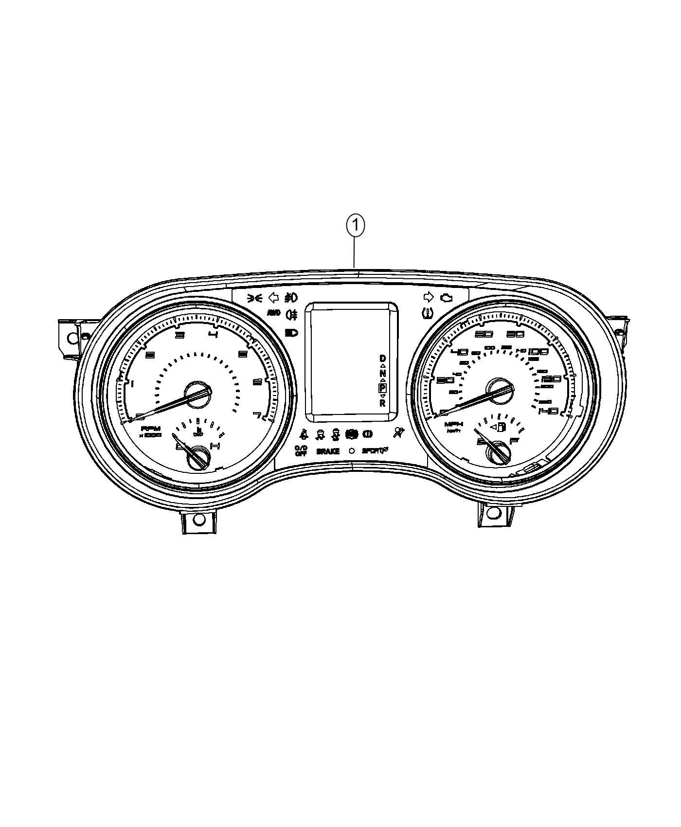 Diagram Instrument Panel Cluster. for your 2000 Chrysler 300  M 