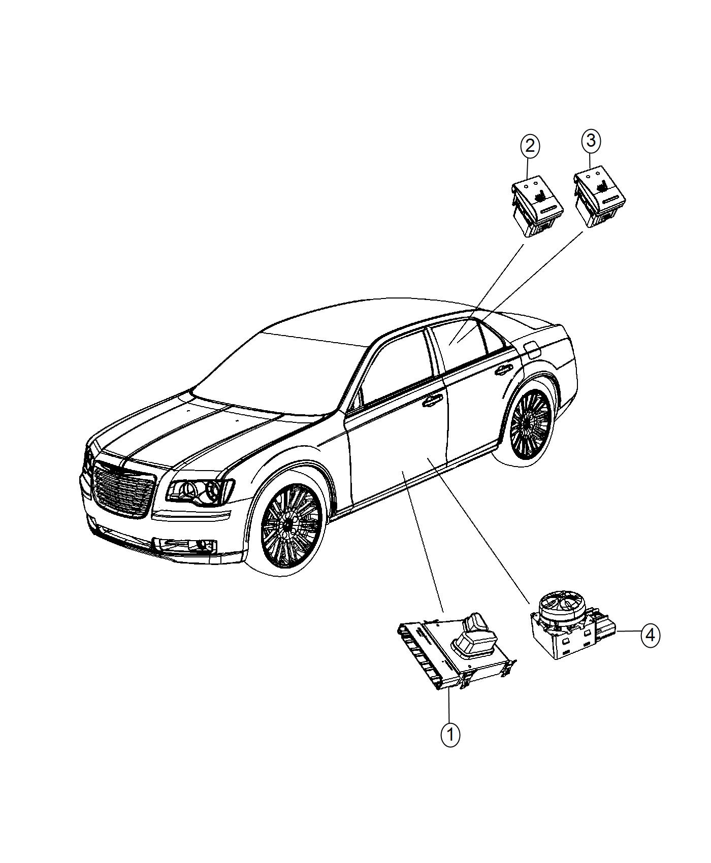 Diagram Switches, Seats. for your 2012 Dodge Avenger   