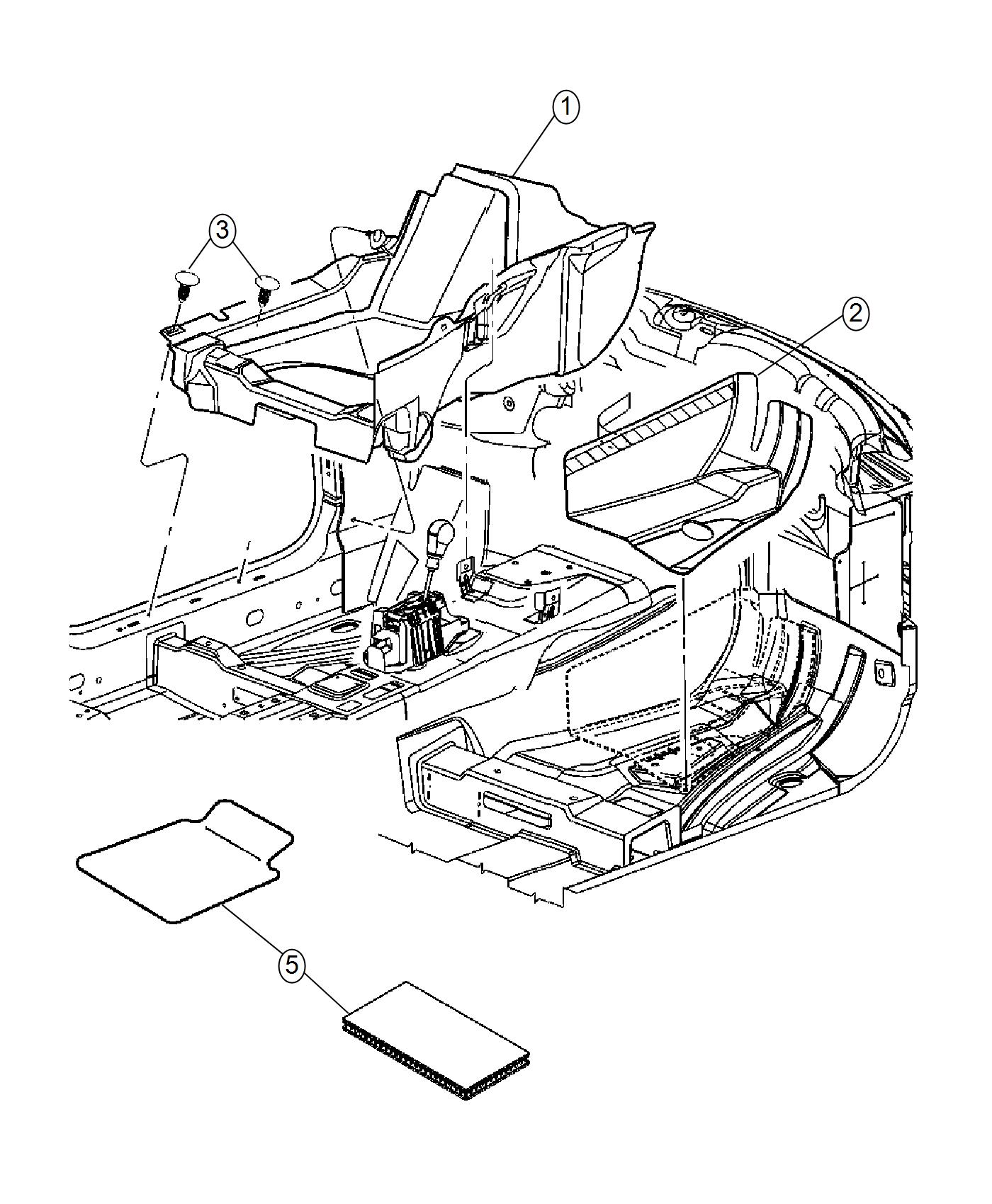 Diagram Carpet, Front. for your 2020 Chrysler Voyager   