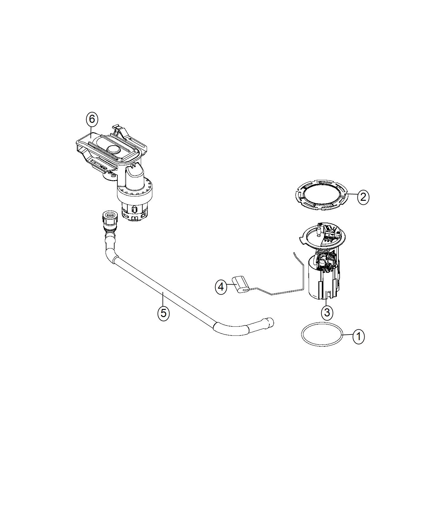 Diagram Fuel Pump Module. for your Jeep