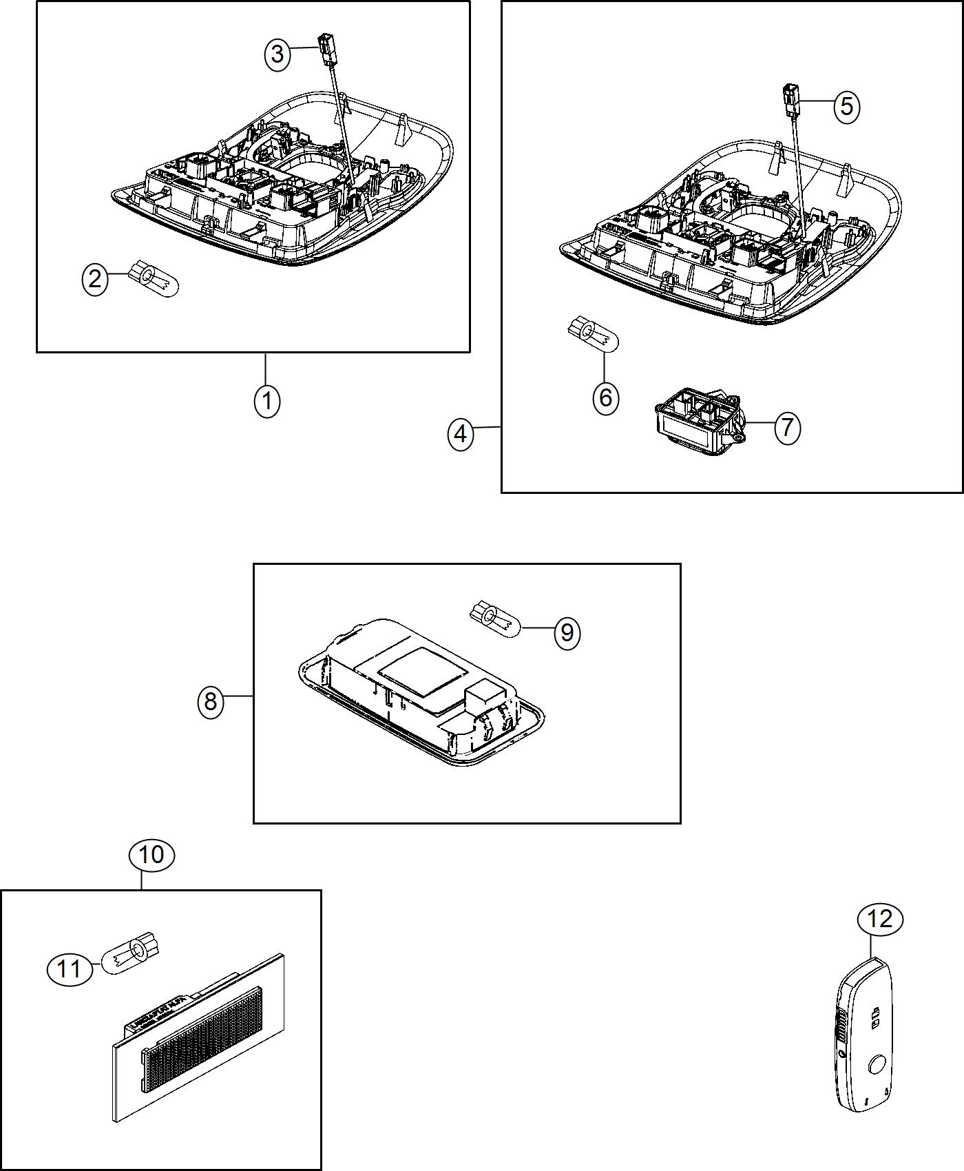 Lamps, Interior. Diagram