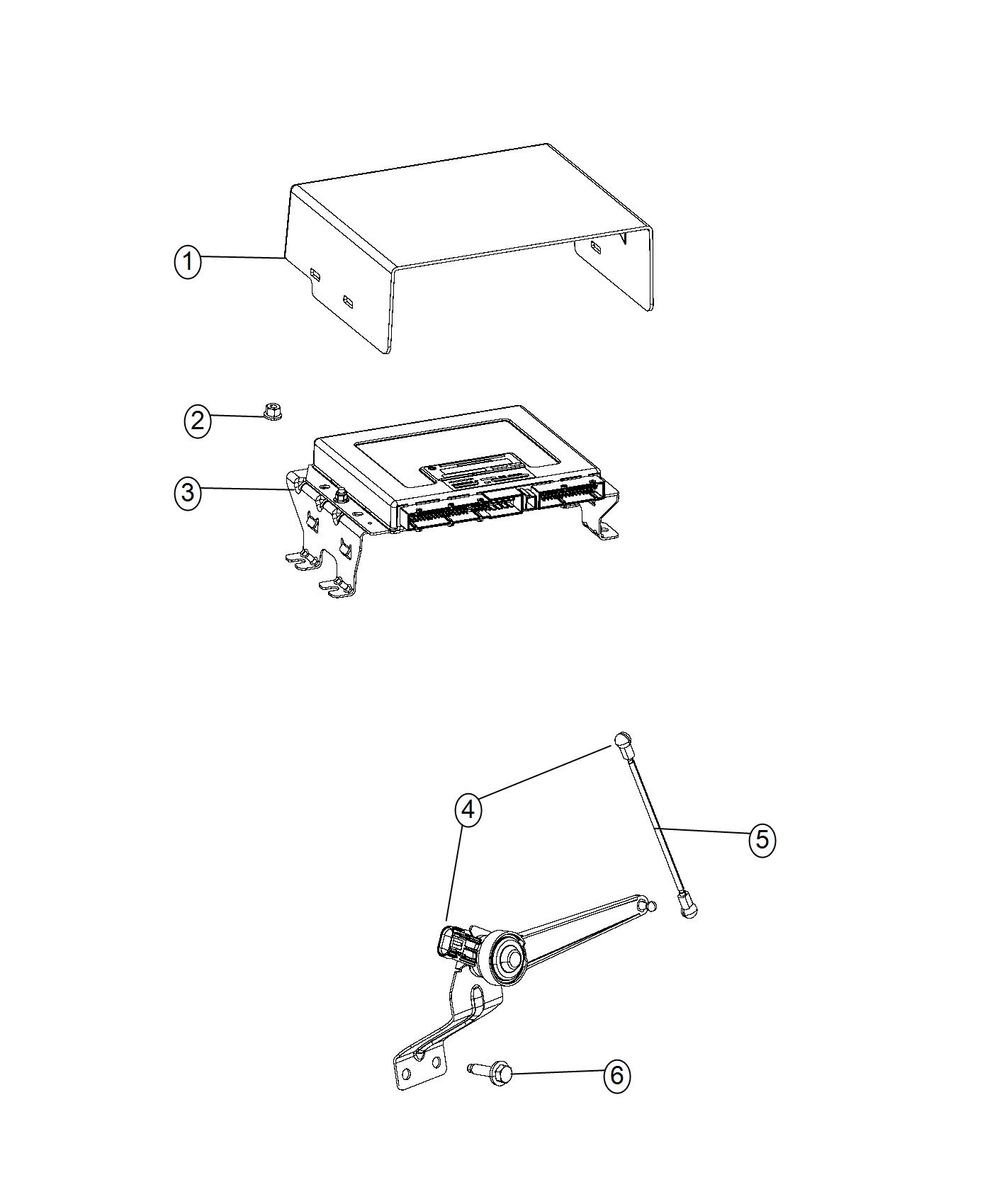 Air Suspension Module and Sensors. Diagram