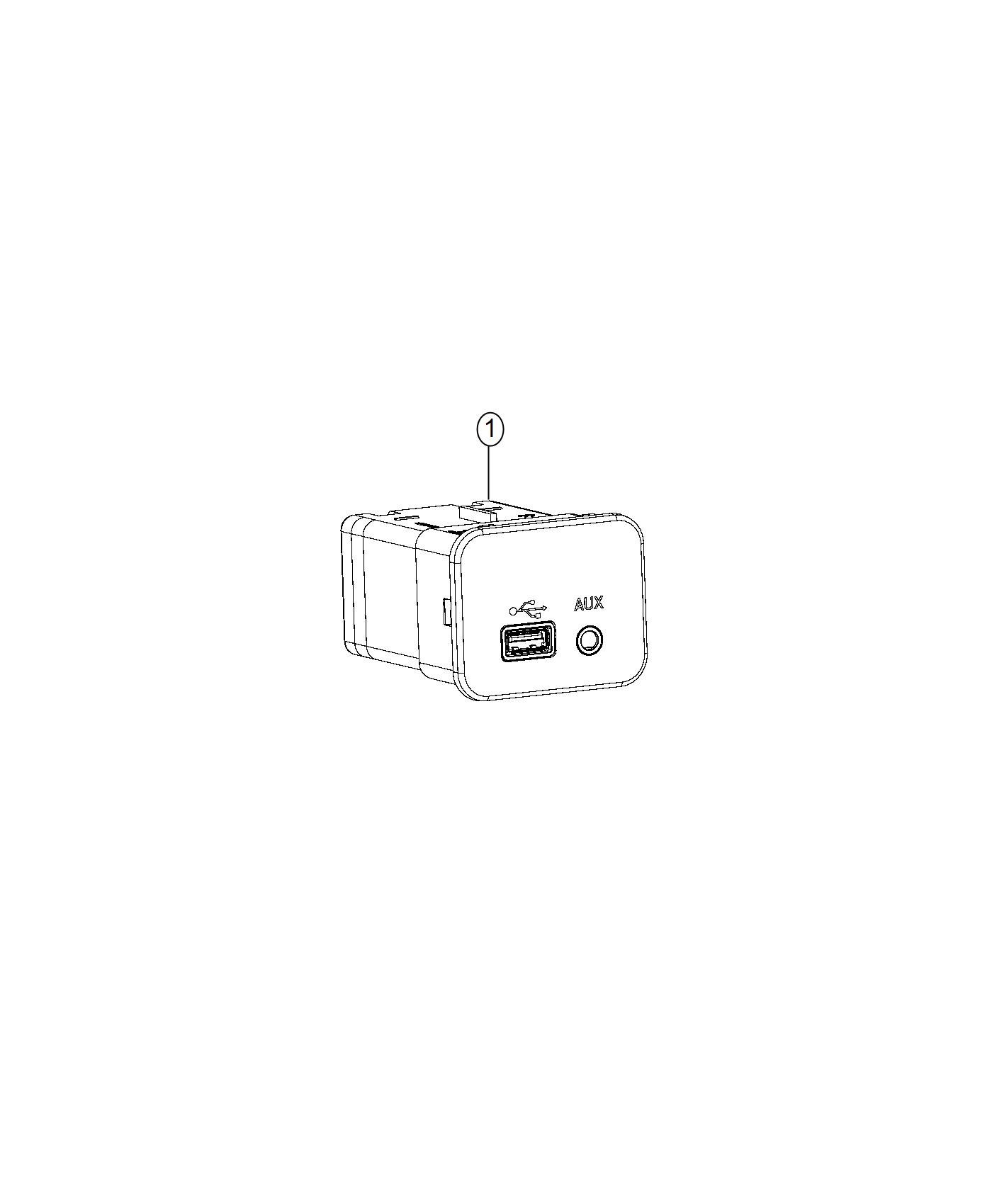 Diagram USB Connector and Charger. for your Dodge Charger  