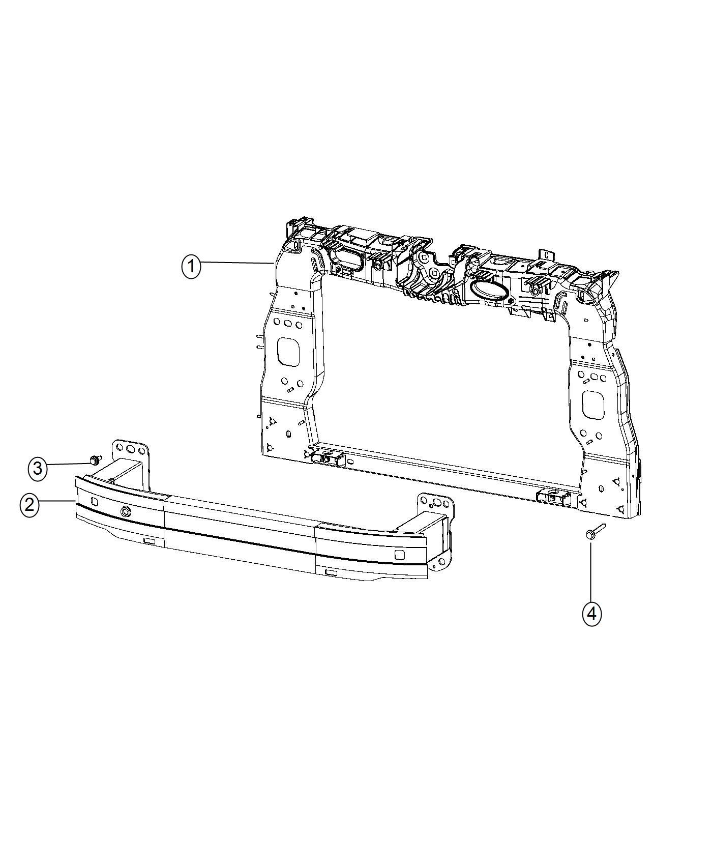 Diagram Radiator Support. for your 2004 Chrysler 300  M 