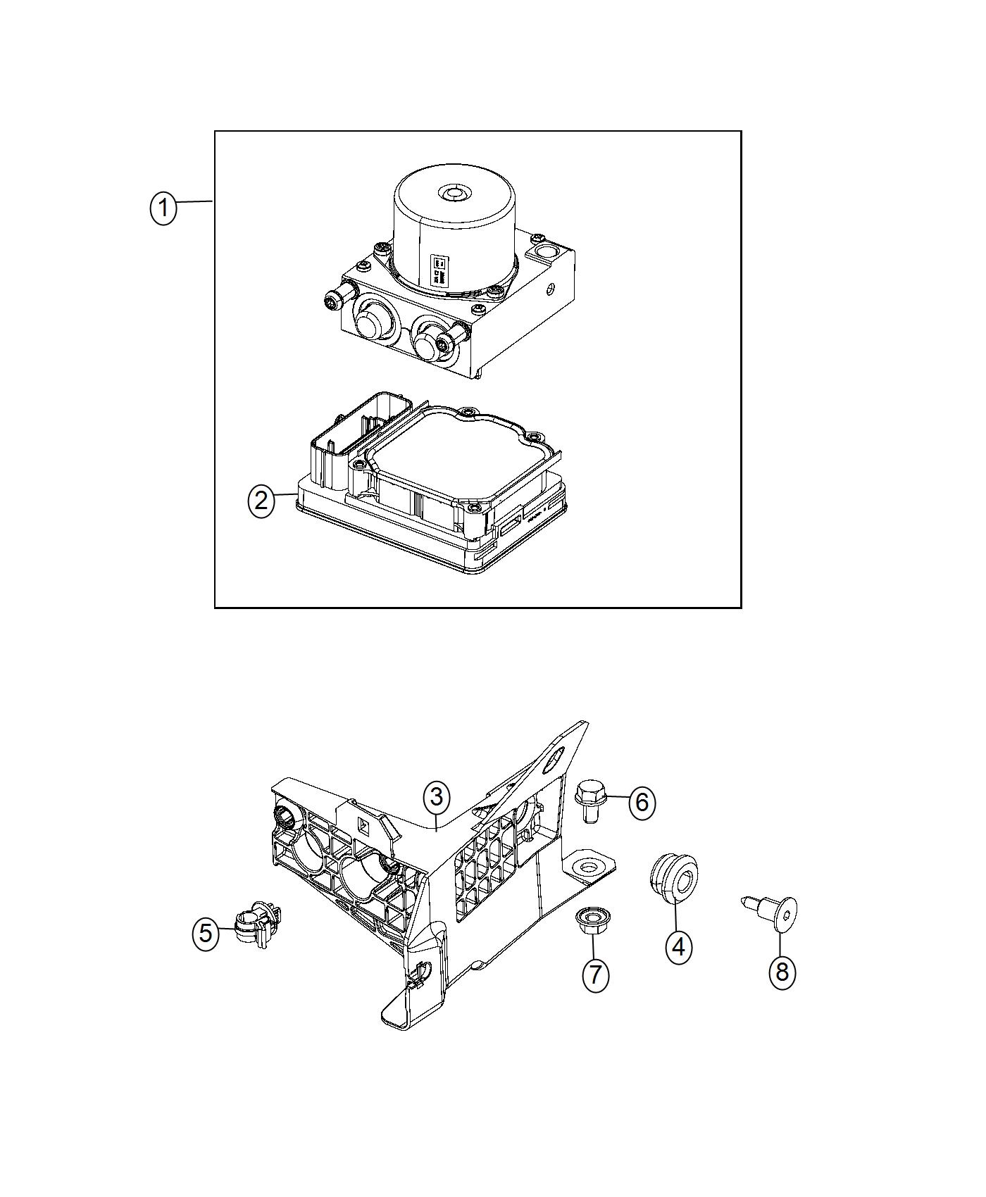 Diagram Hydraulic Control Unit. for your 1999 Chrysler 300  M 