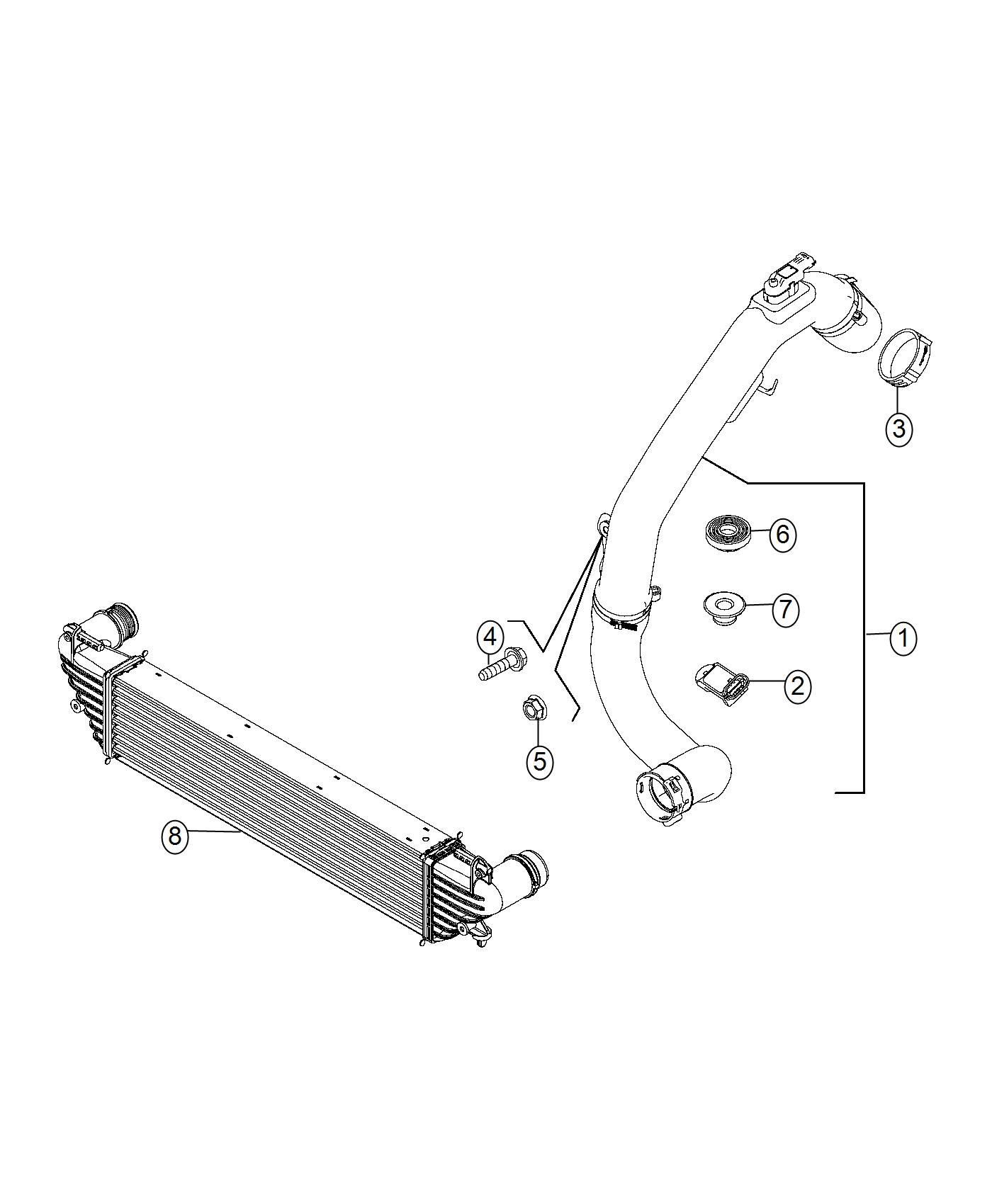 Diagram Sensor, Air Pressure. for your 2000 Chrysler 300  M 