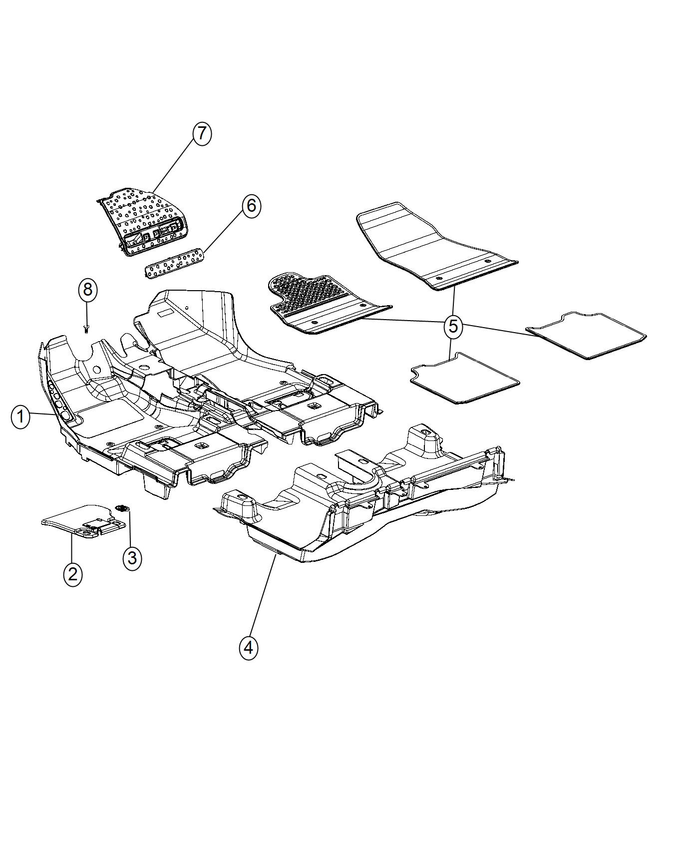 Carpet - Passenger Compartment. Diagram