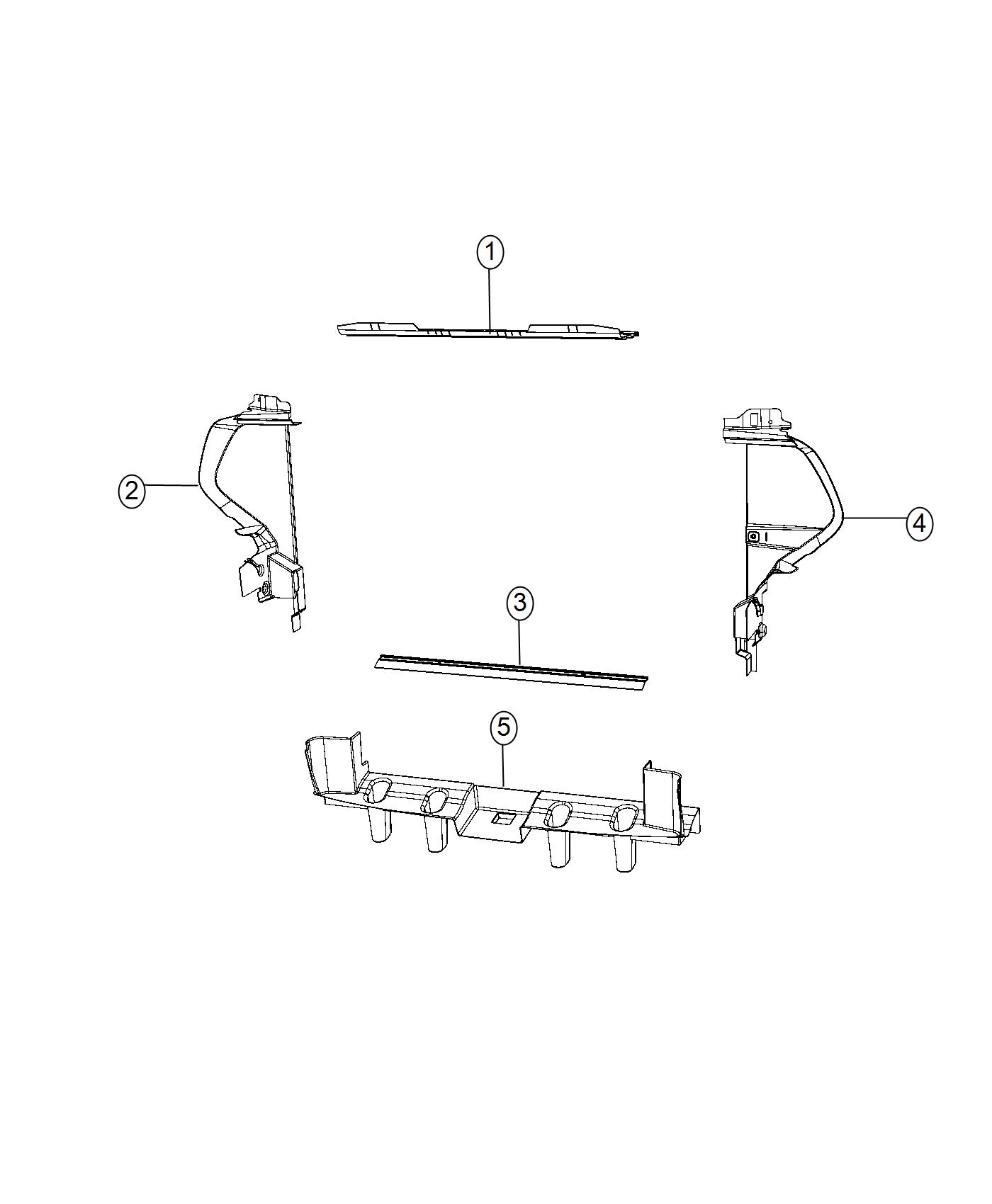 Radiator Seals, Shields, Baffles and Shrouds. Diagram