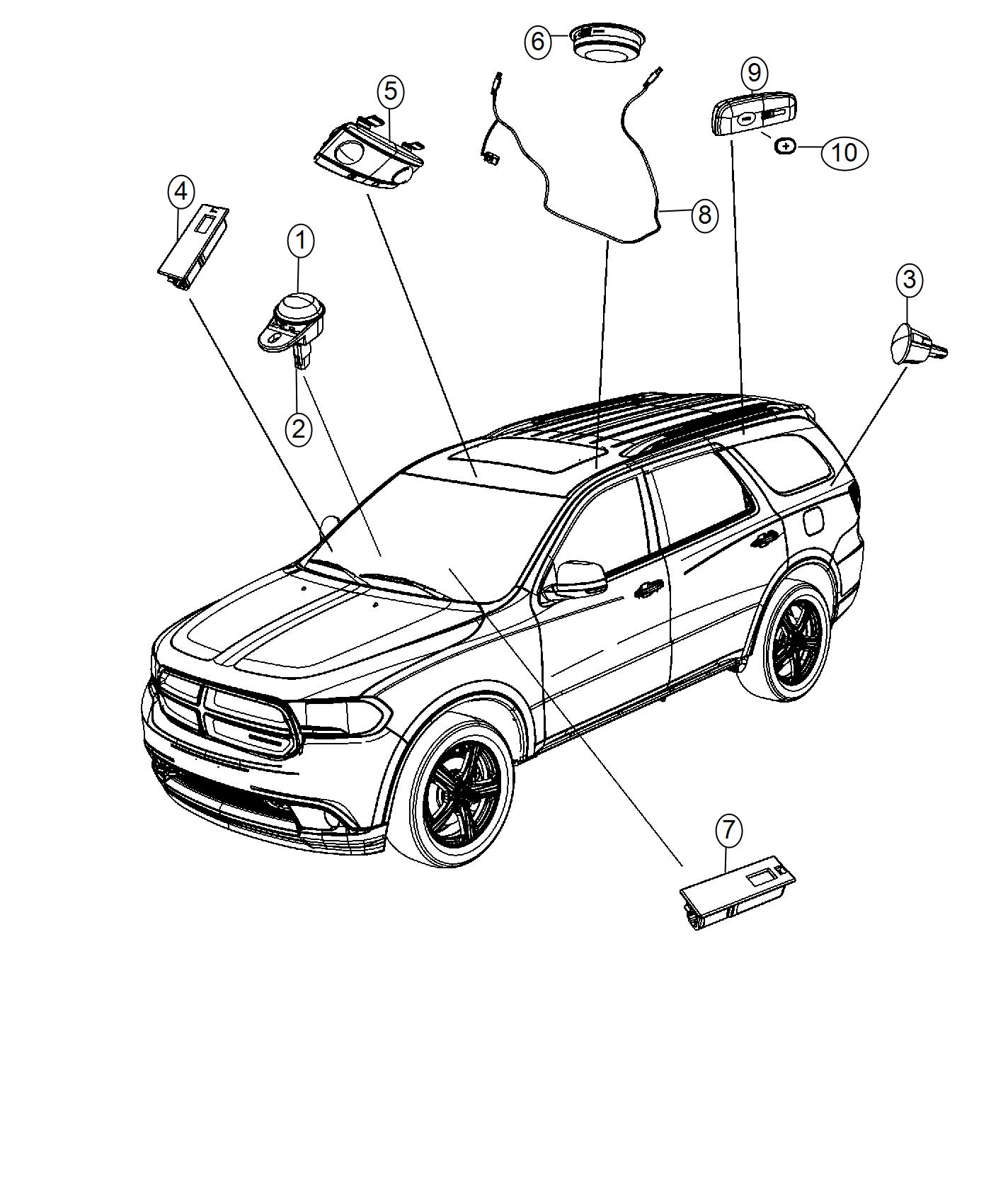 Diagram Lamps, Interior. for your 2023 Ram 1500   