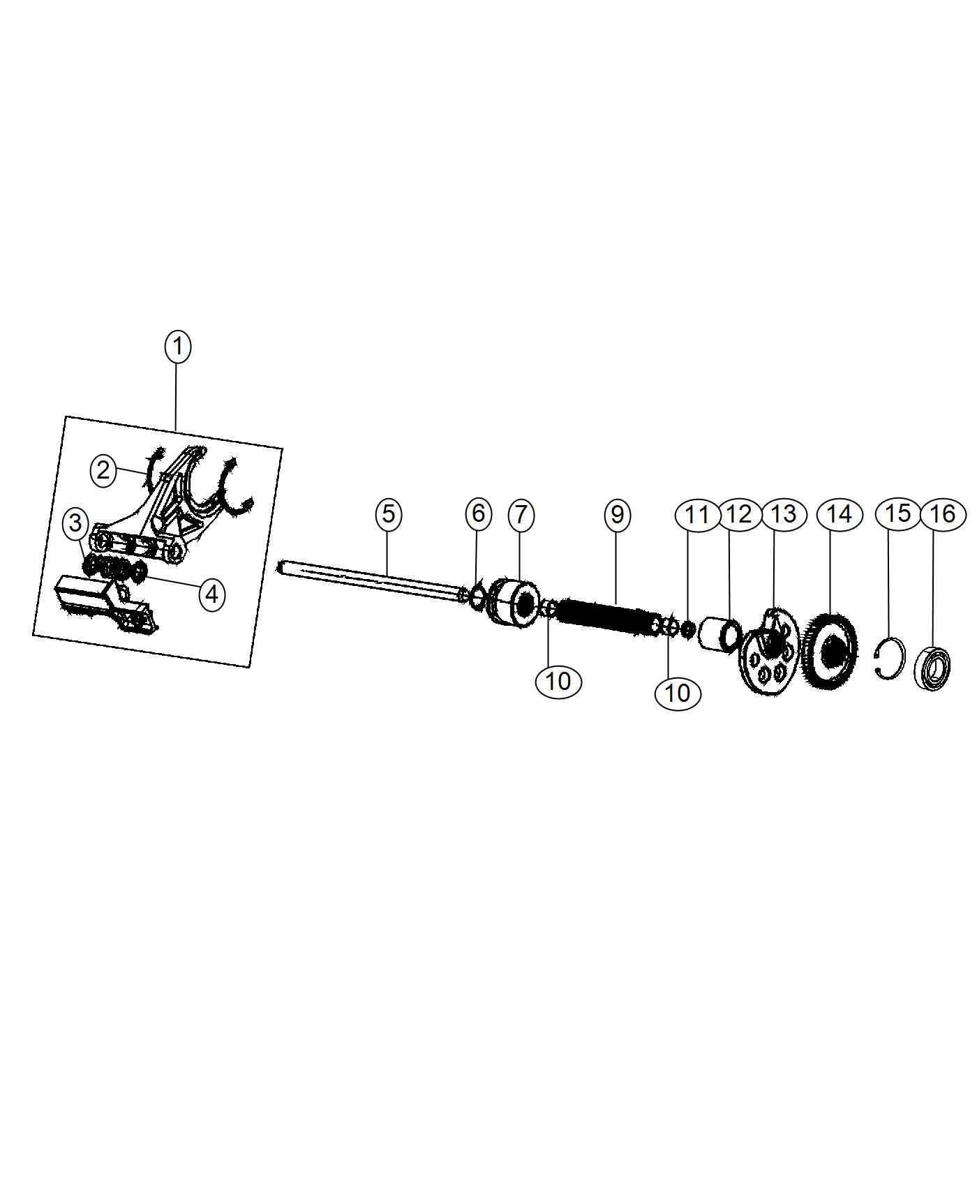 Diagram Shift Forks and Rails [QUADRA-TRAC II (R) 4WD SYSTEM]. for your Jeep Grand Cherokee  