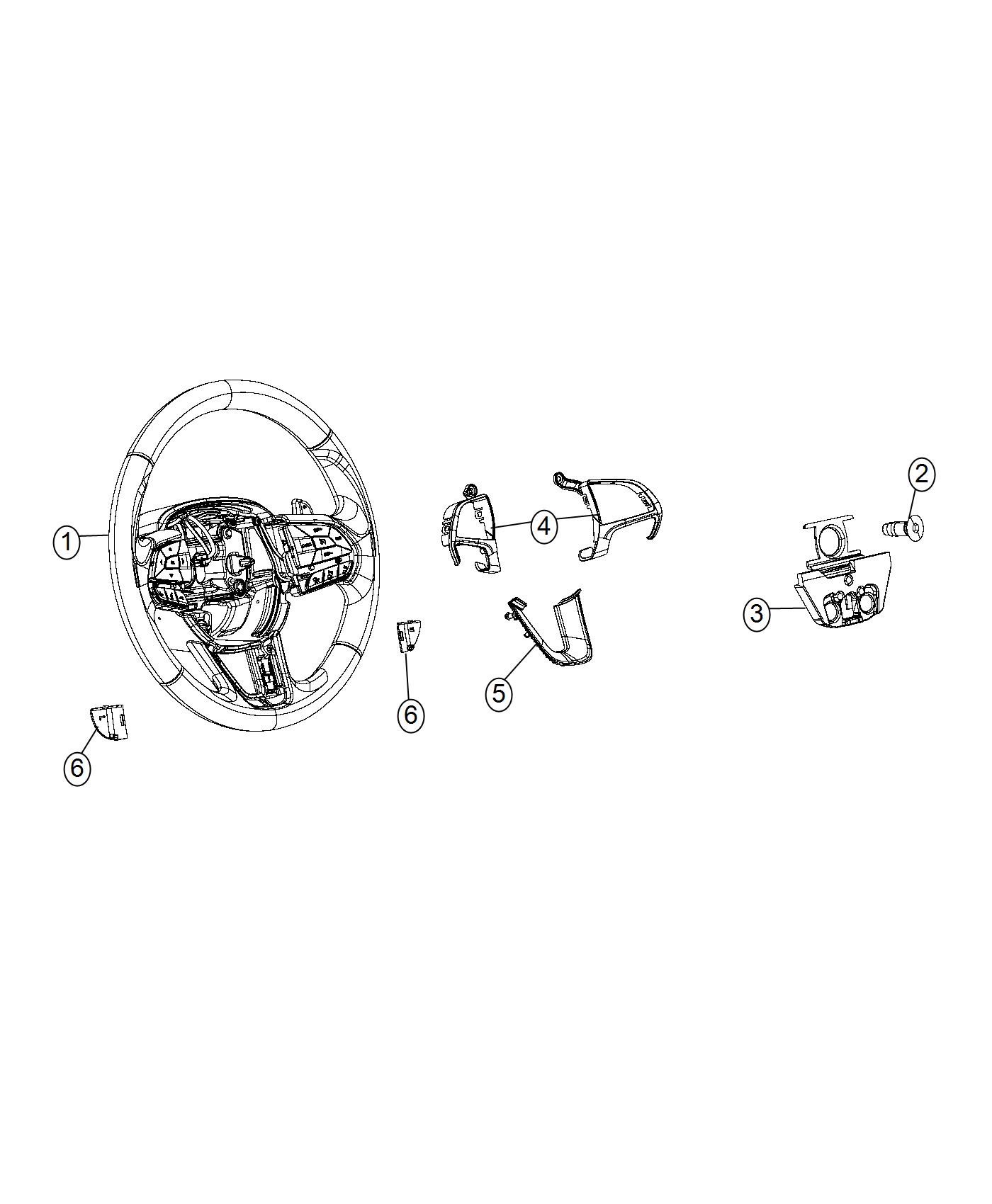 Diagram Steering Wheel Assembly. for your Dodge