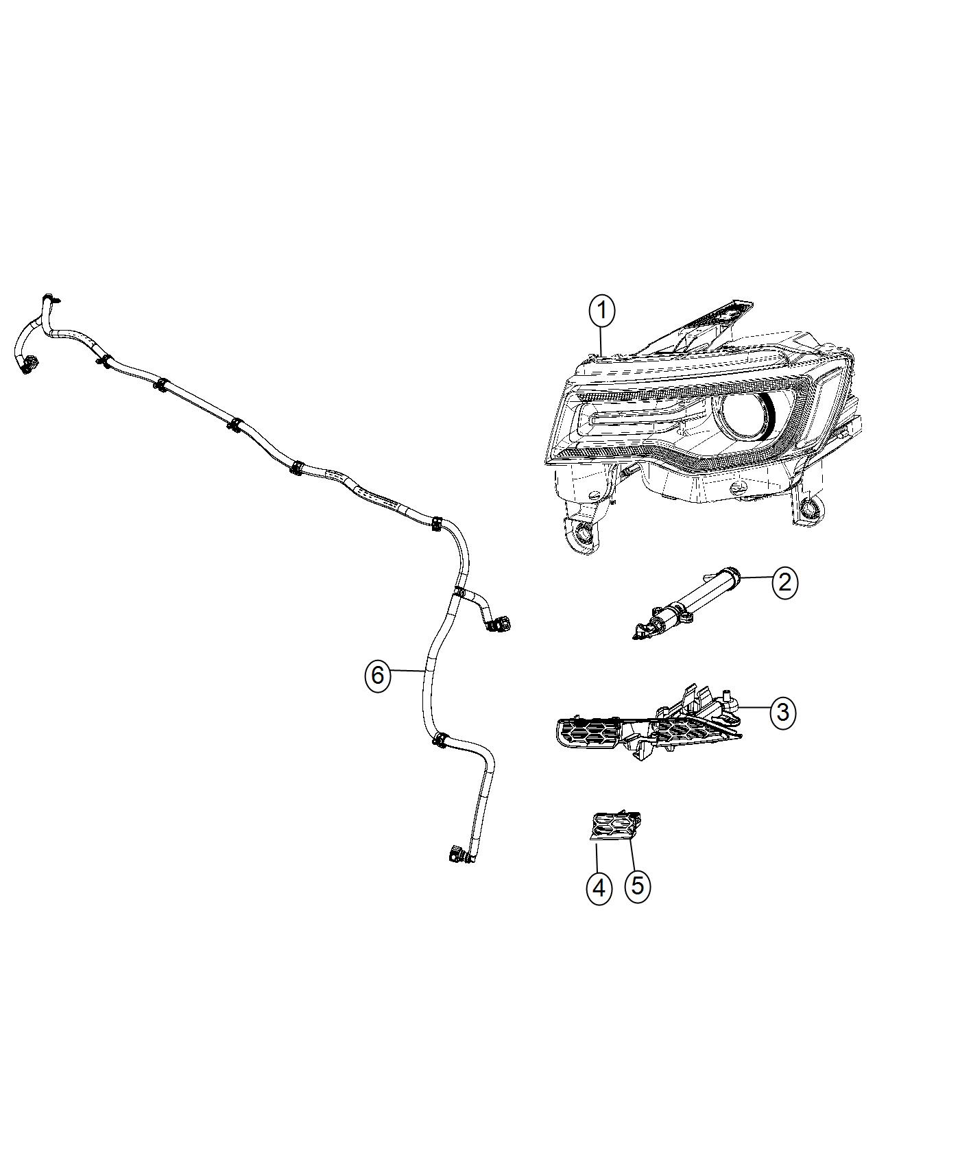 Diagram Headlamp Washer System. for your Jeep