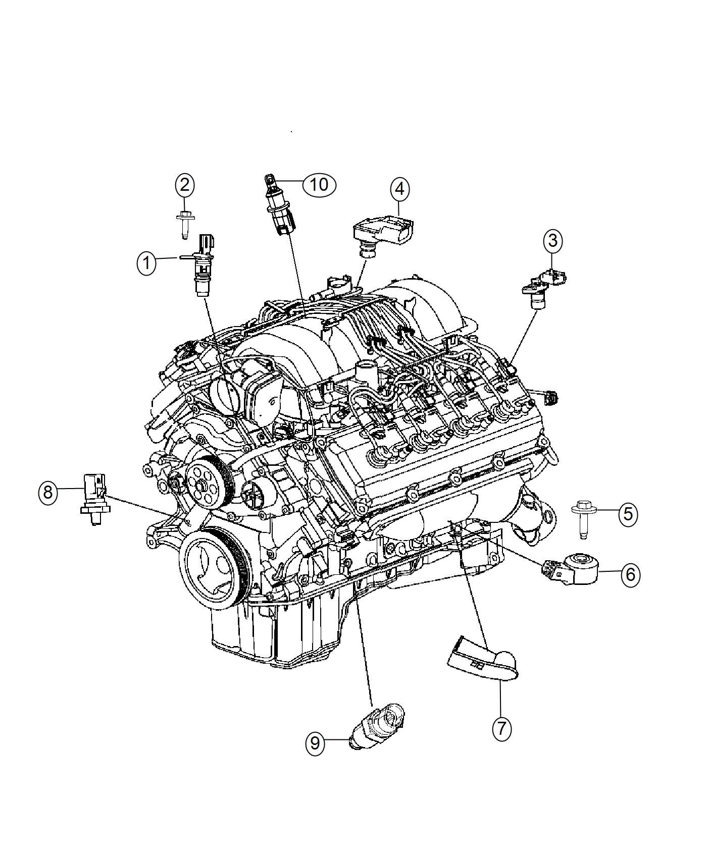 Diagram Sensors, Engine. for your Jeep