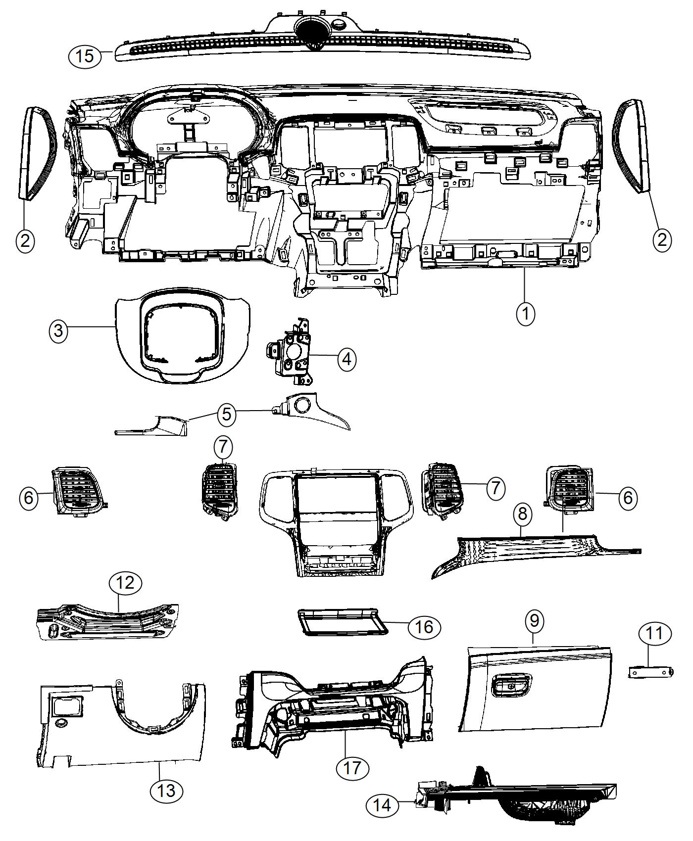 Instrument Panel. Diagram