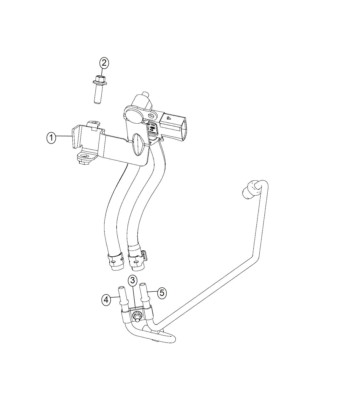 Diagram Differential Exhaust Pressure System. for your 2024 Jeep Compass  High Altitude 