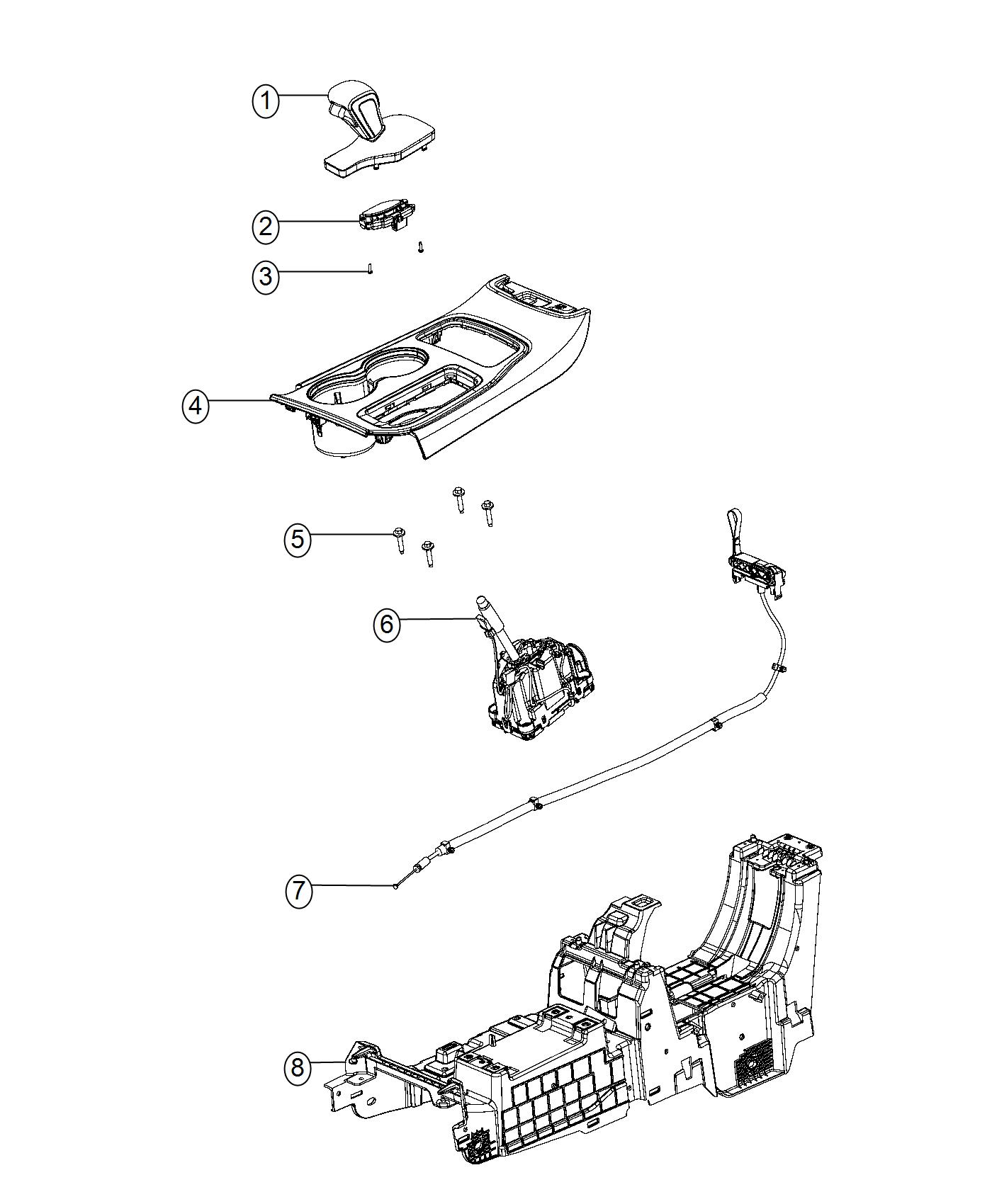 Diagram Gearshift Controls. for your 2000 Chrysler 300  M 