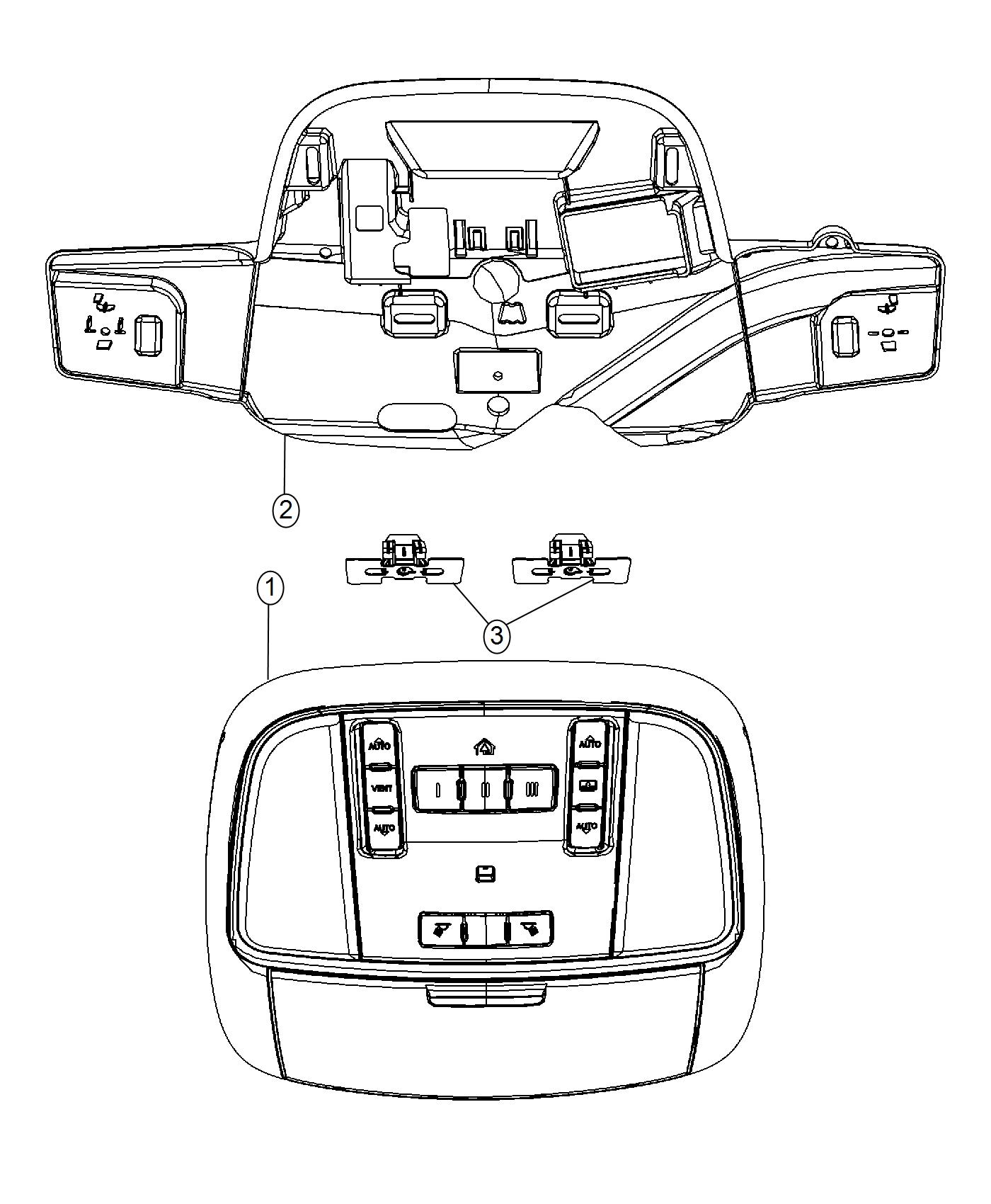 Diagram Overhead Console. for your Jeep Grand Cherokee  