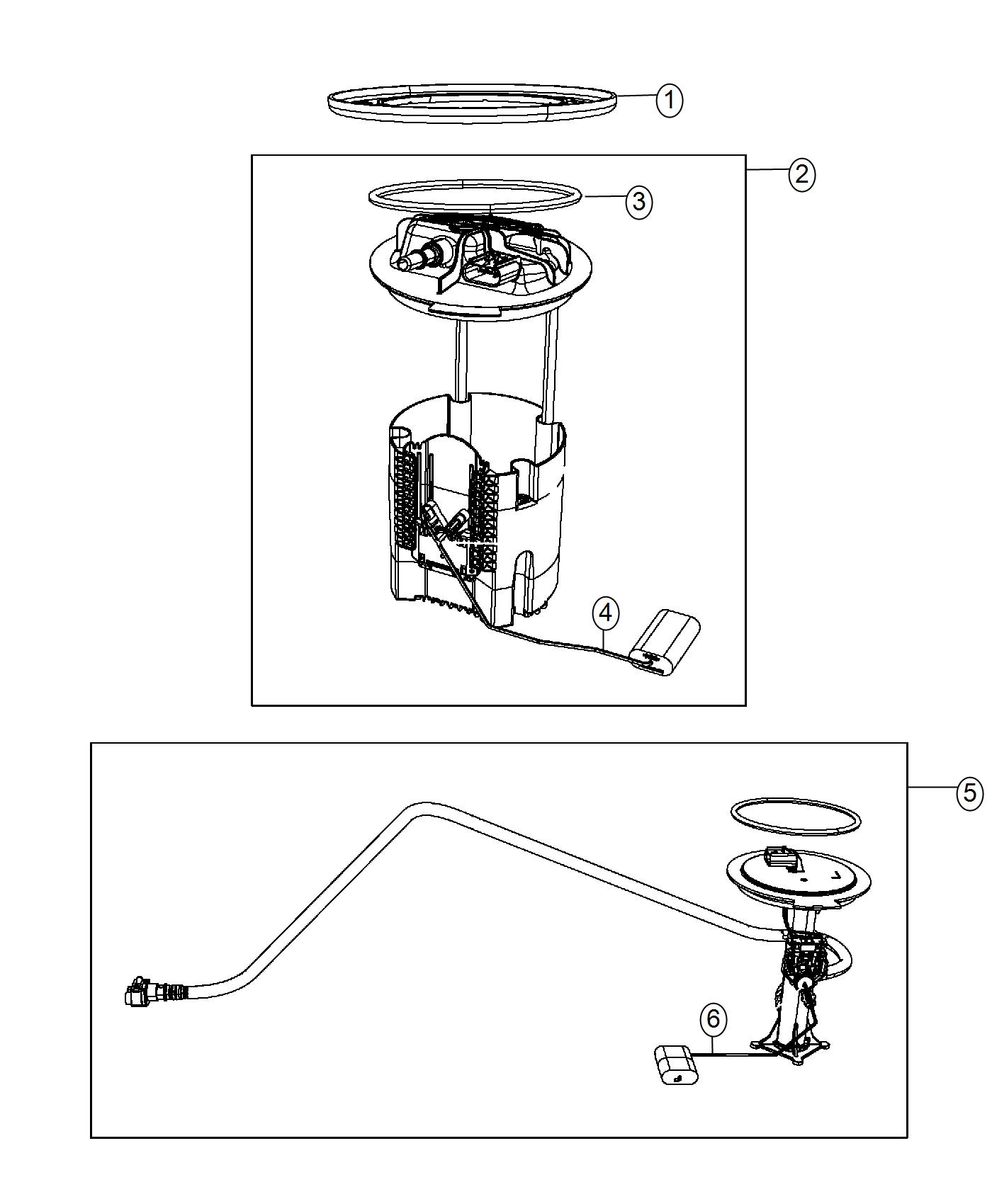 Diagram Fuel Pump Module. for your Jeep