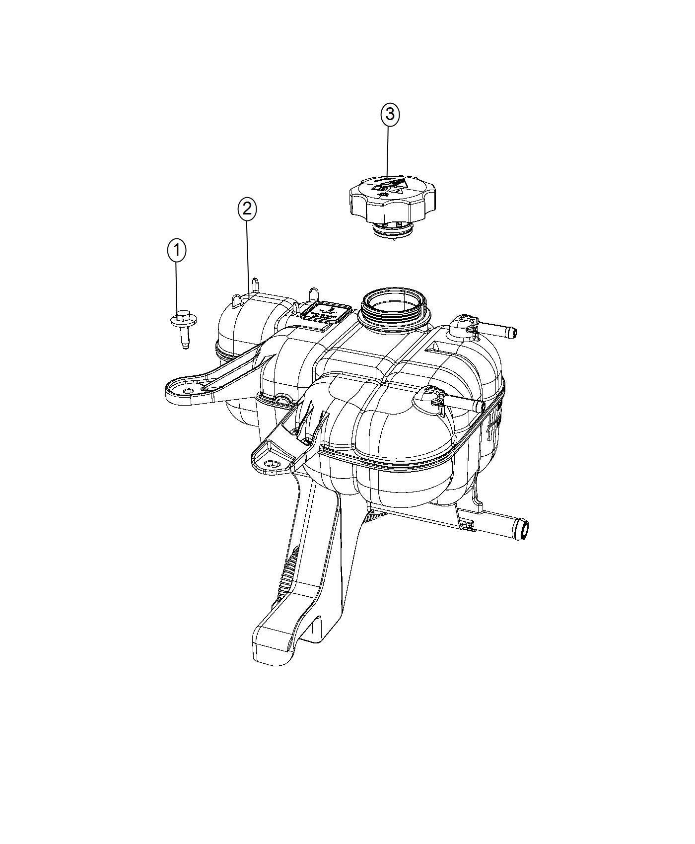 Coolant Recovery Bottle. Diagram